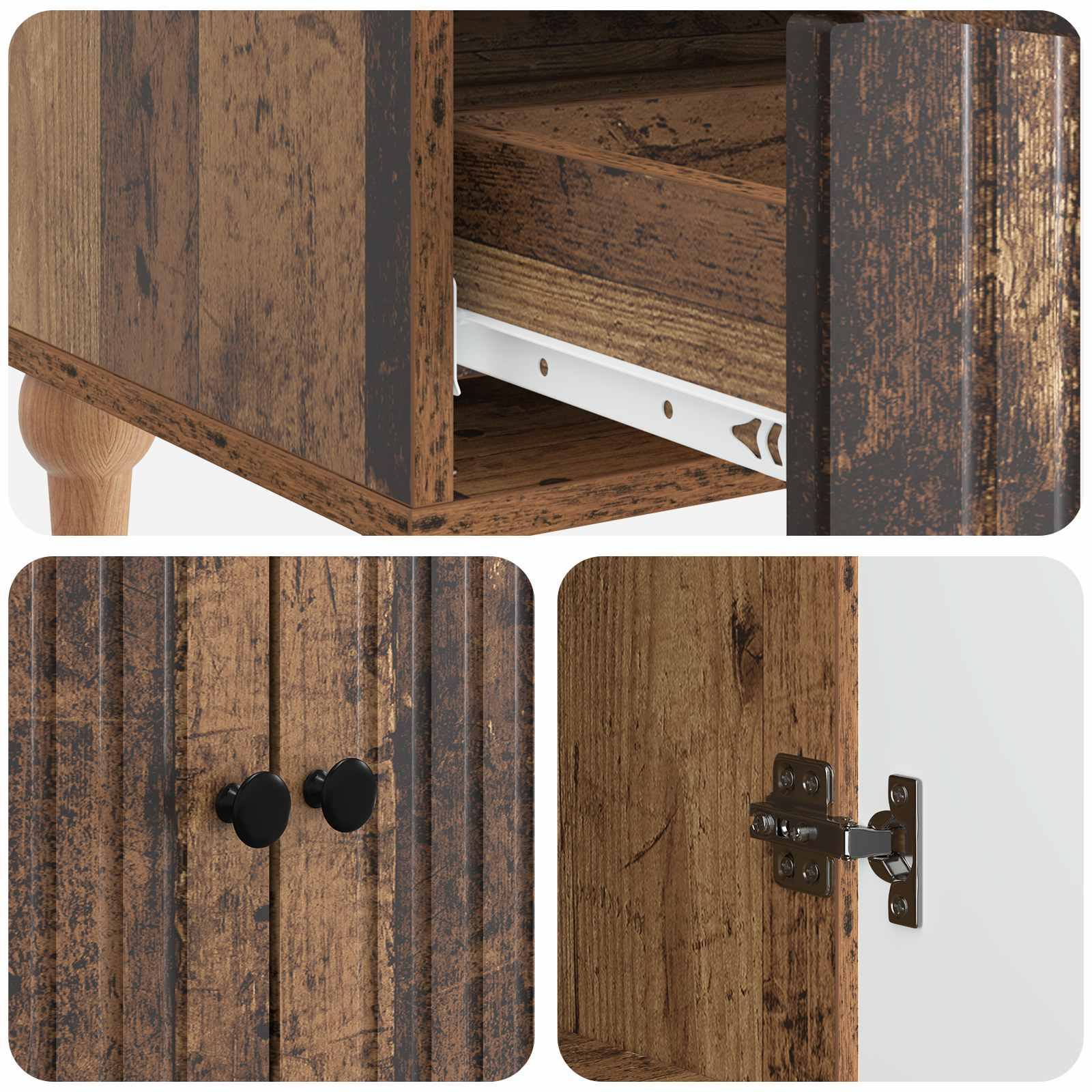 Konsole Novecelta koka 66 x 34,5 x 95 cm Apstrādāta koka