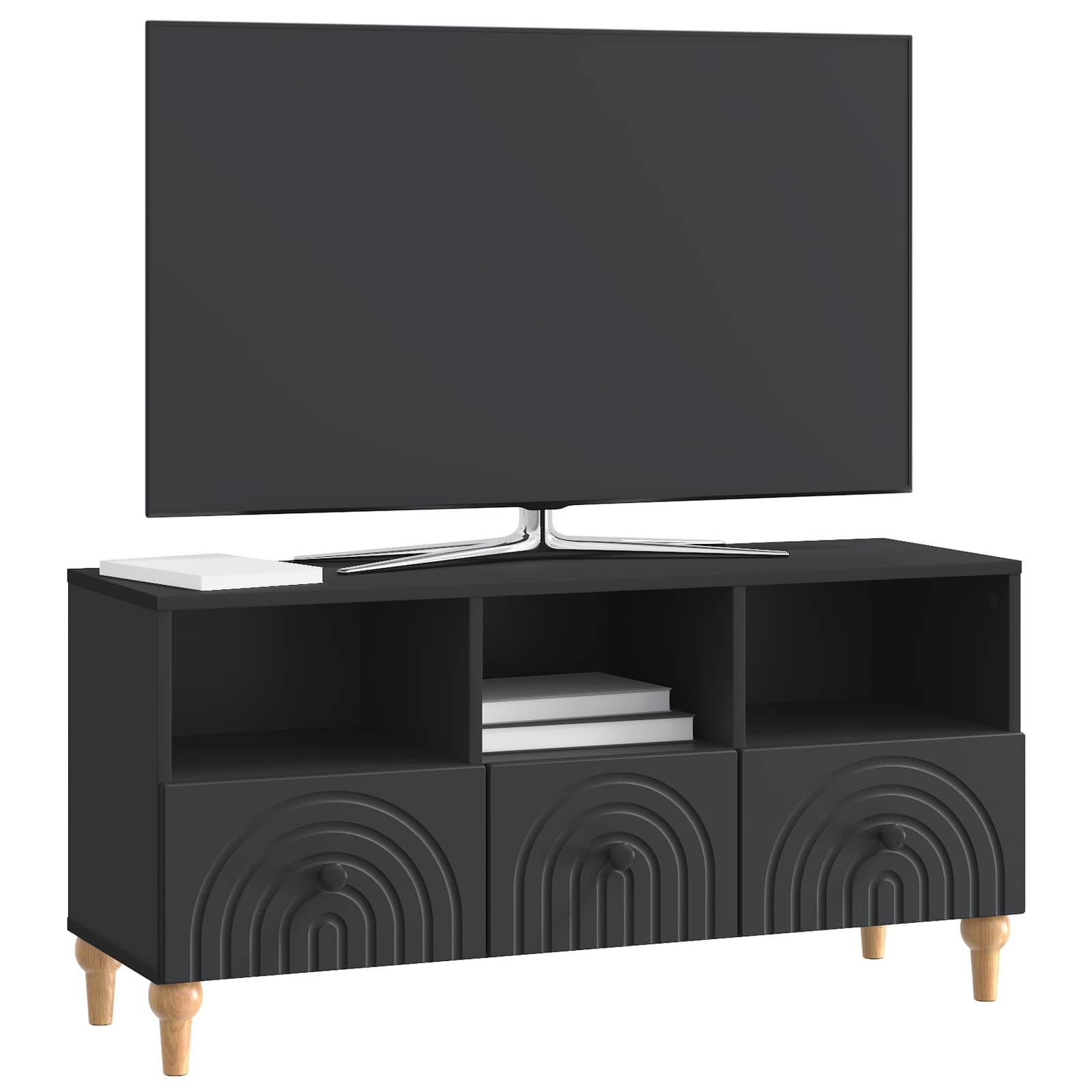 Televizora skapītis Melns 102 x 34,5 x 50 cm
