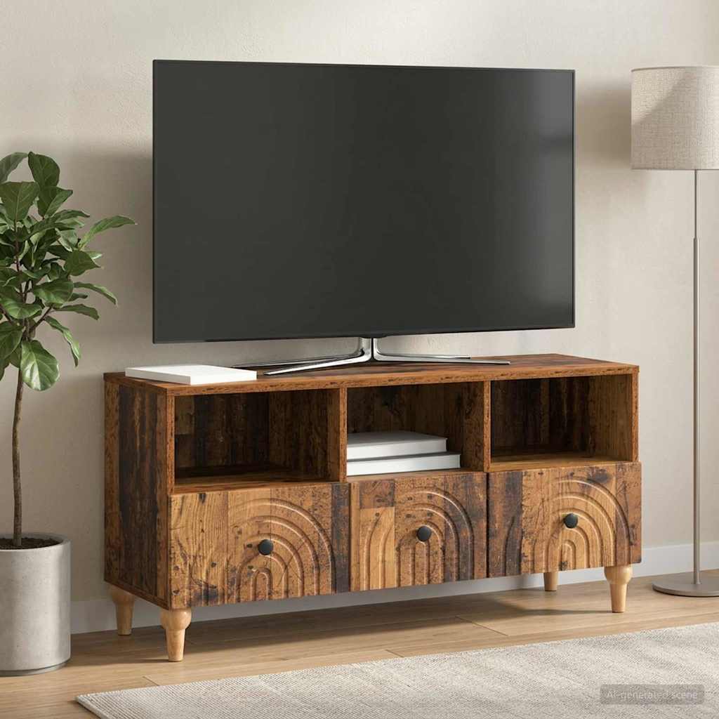 TV cabinet Old wood 102 x 34.5 x 50 cm