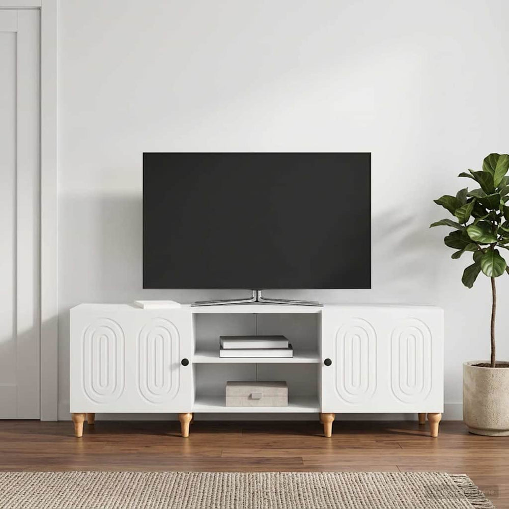 Televizoriaus spintelė Balta 150 x 31 x 50 cm Apdirbta mediena