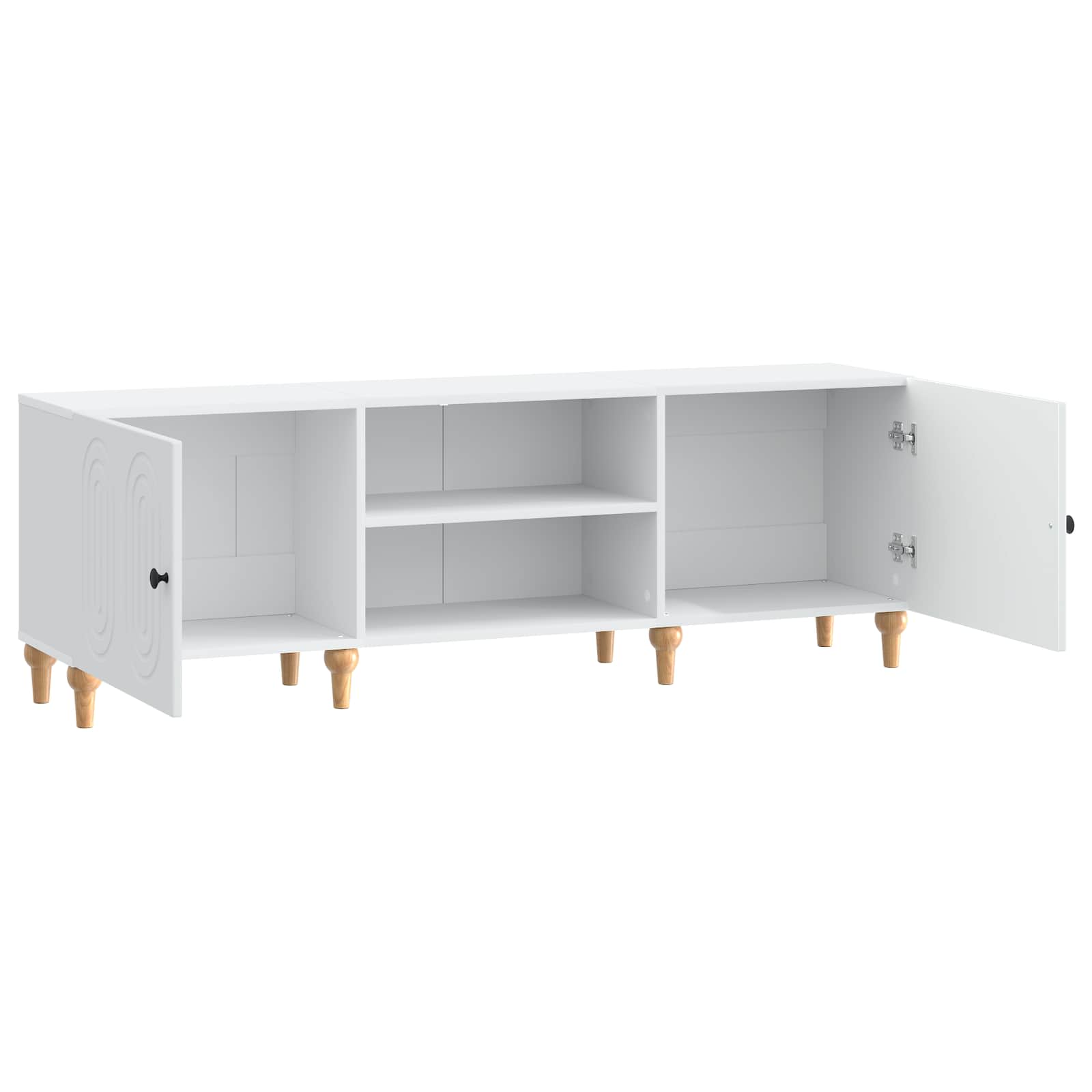 Televizoriaus spintelė Balta 150 x 31 x 50 cm Apdirbta mediena