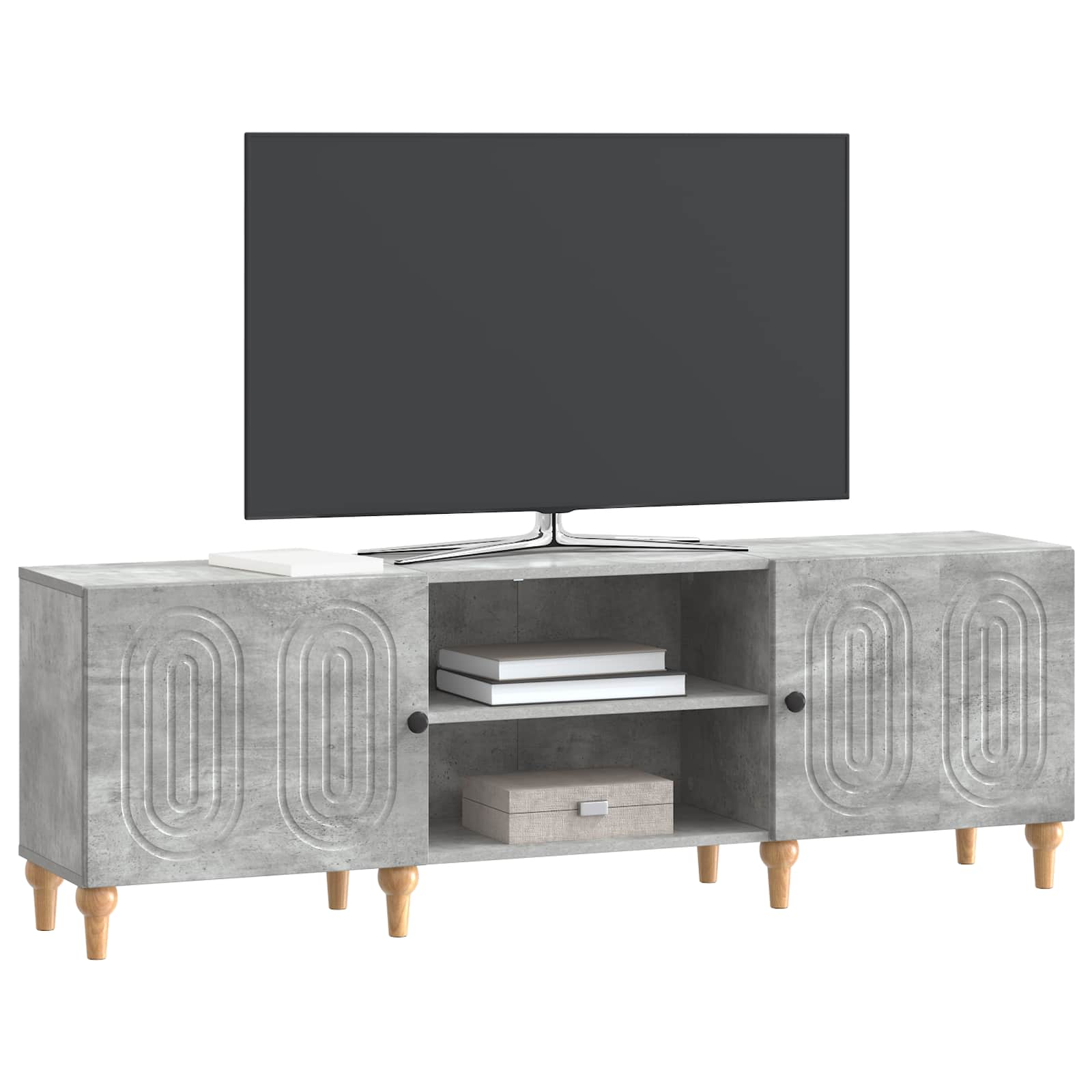 Televizoriaus spintelė Betono pilka 150 x 31 x 50 cm