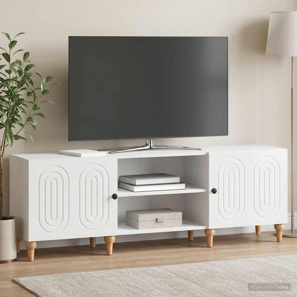 TV skapītis īpaši spīdīgs balts 150 x 31 x 50 cm