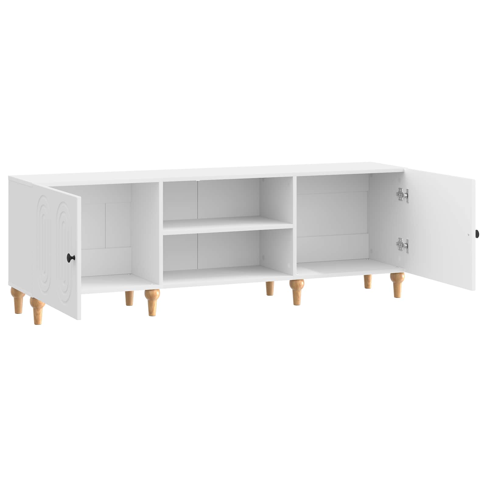 TV skapītis īpaši spīdīgs balts 150 x 31 x 50 cm
