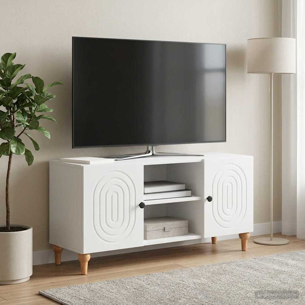 Televizoriaus spintelė Balta 102 x 34,5 x 50 cm