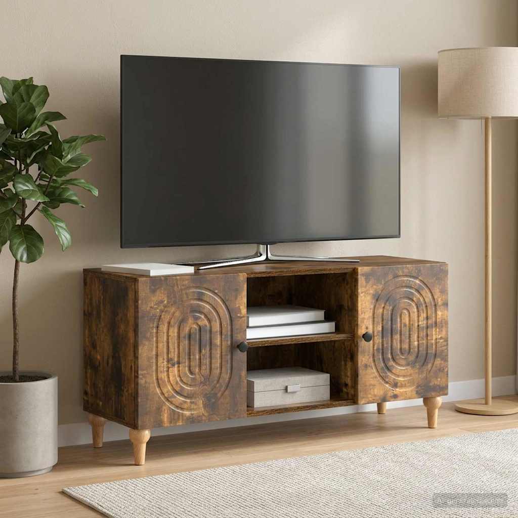 TV skapītis dūmu krāsas ozols 102 x 34,5 x 50 cm