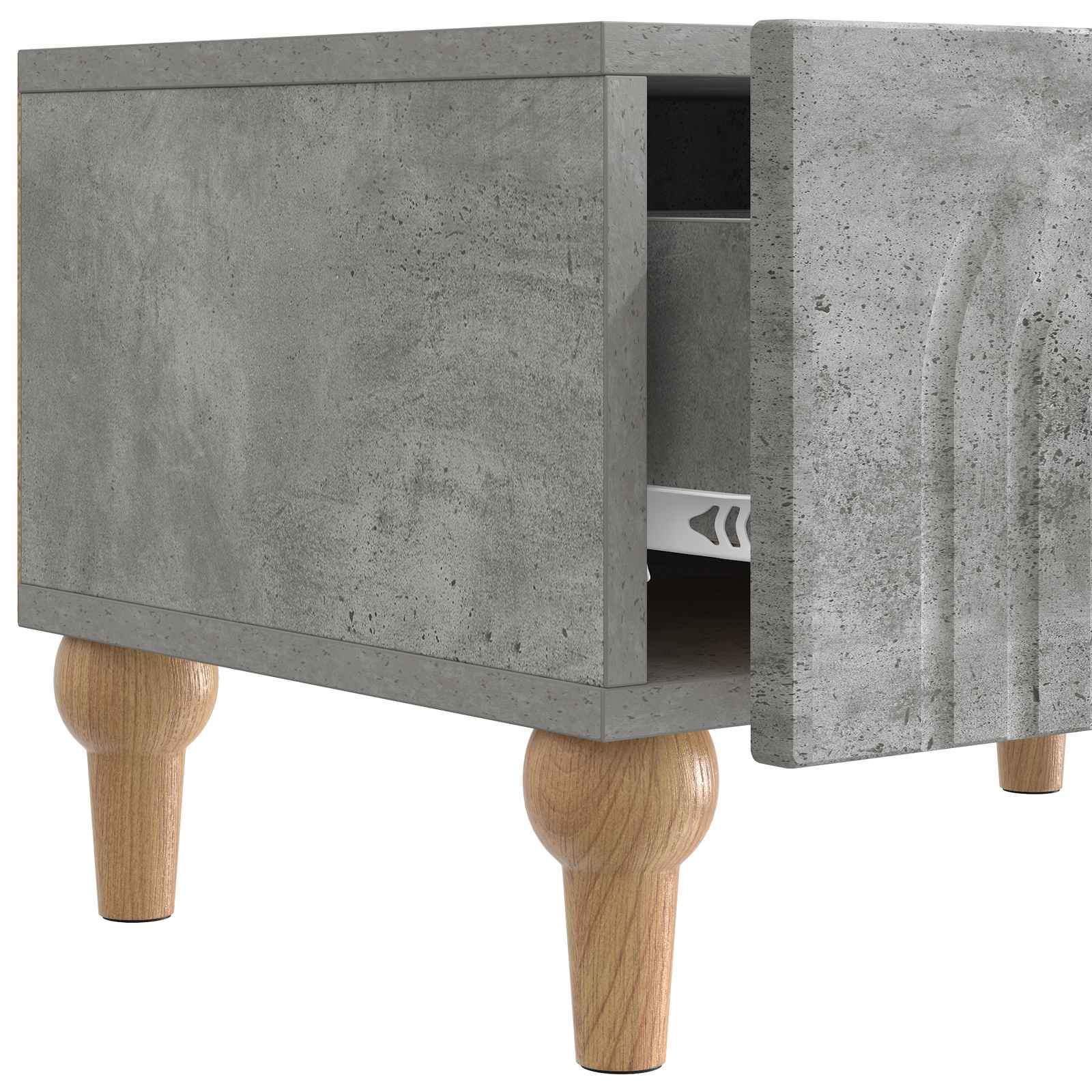 Televizoriaus spintelė Betono pilka 147 x 34,5 x 30 cm