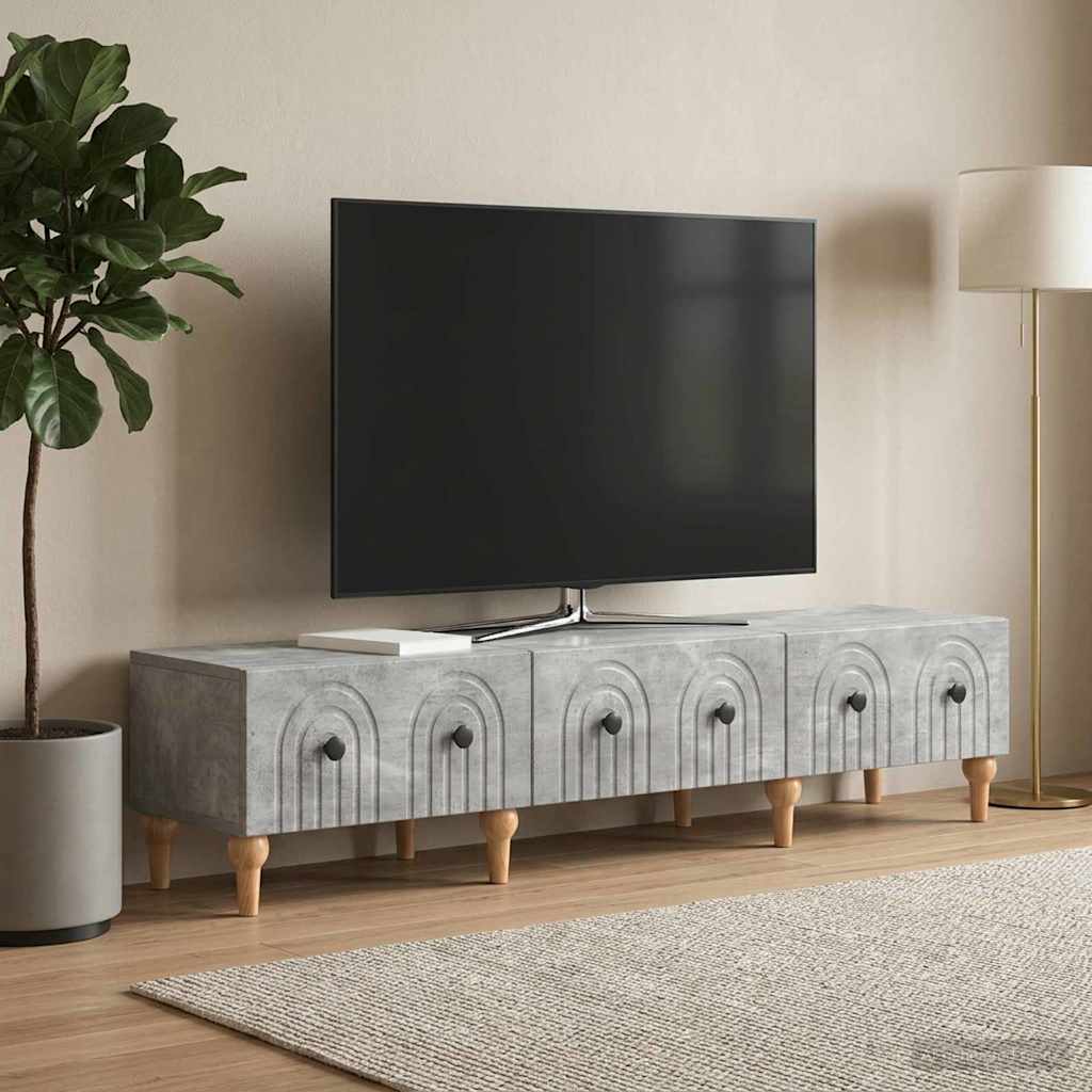 Televizoriaus spintelė Betono pilka 147 x 34,5 x 30 cm