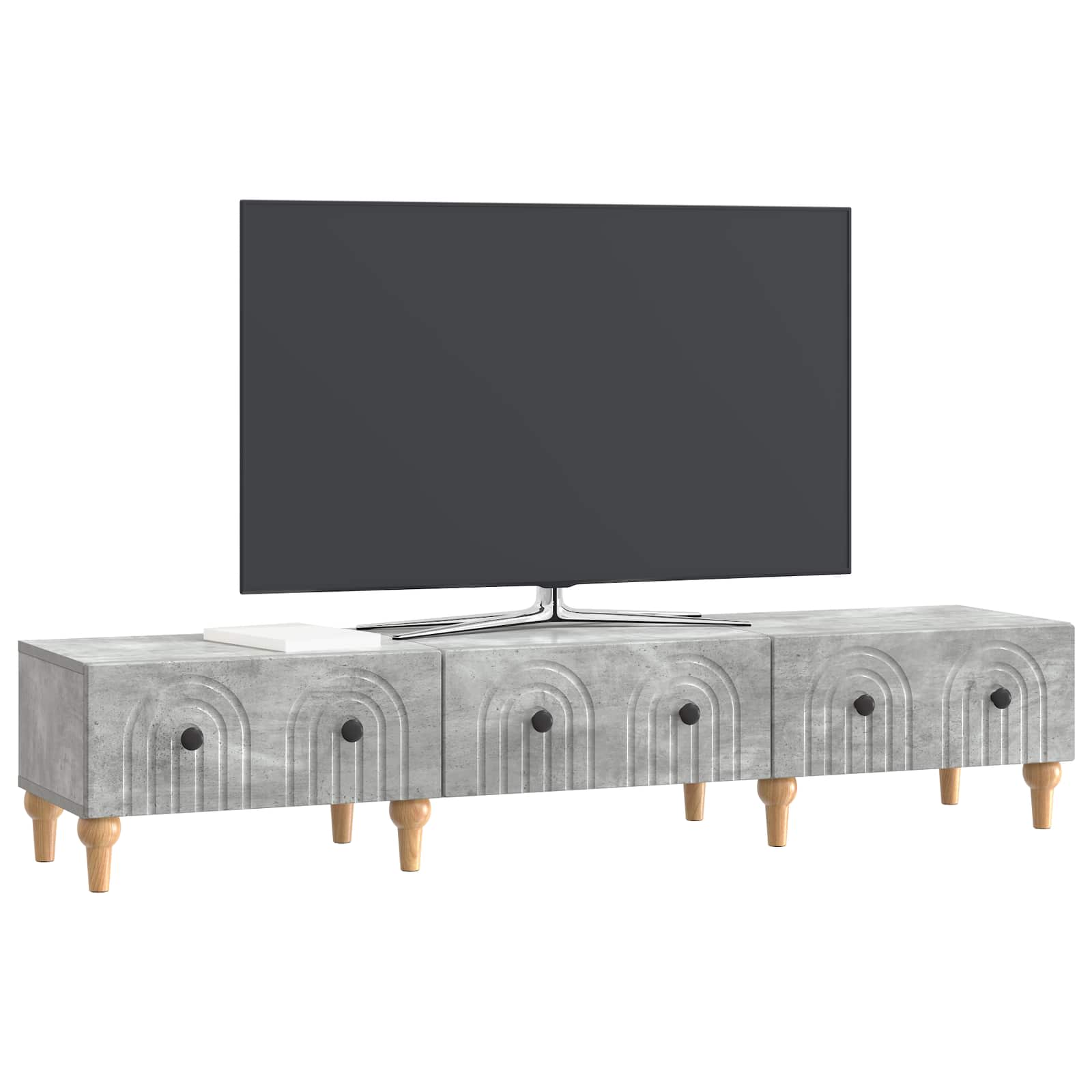 Televizoriaus spintelė Betono pilka 147 x 34,5 x 30 cm