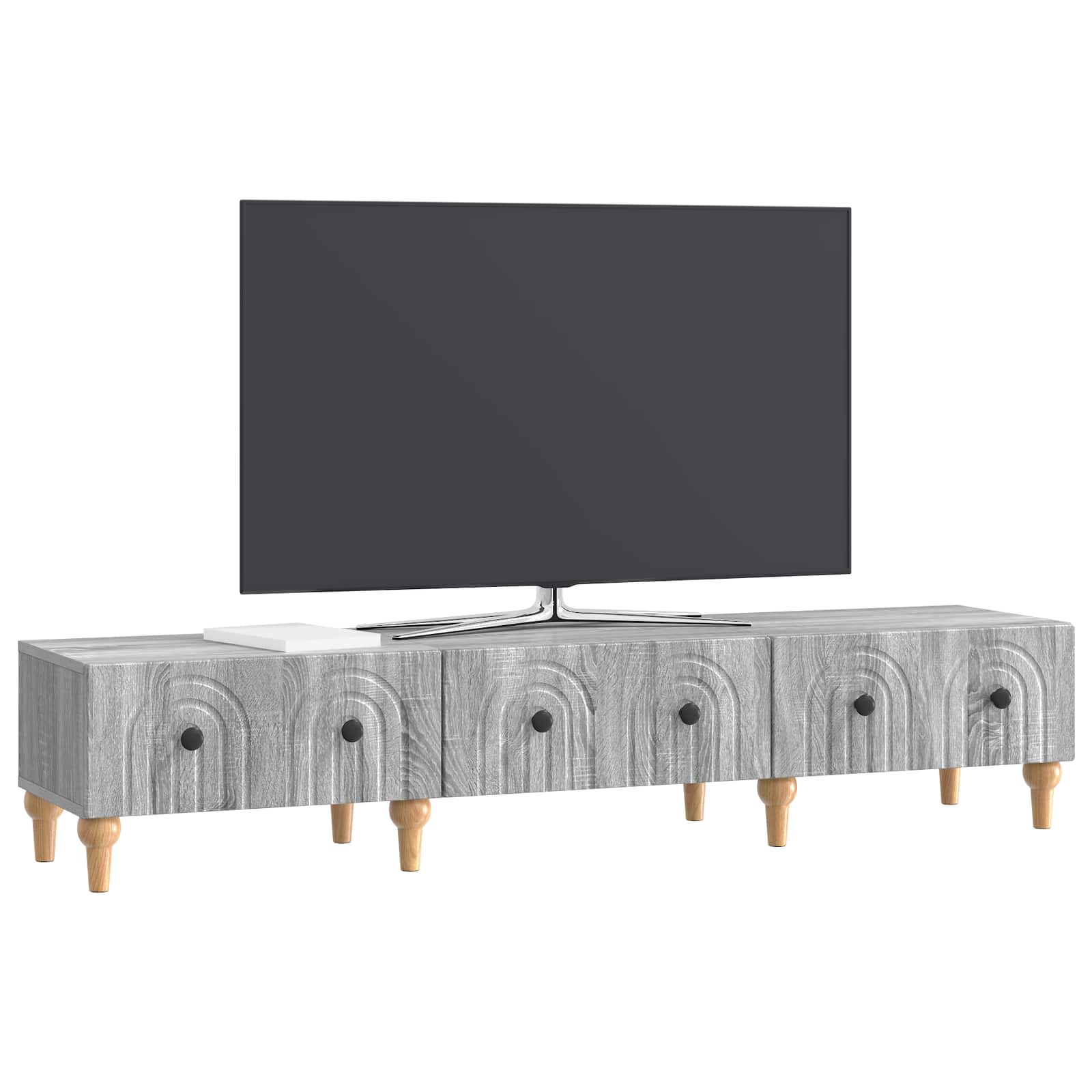 TV skapītis, pelēks sonomas ozols, 147 x 34,5 x 30 cm
