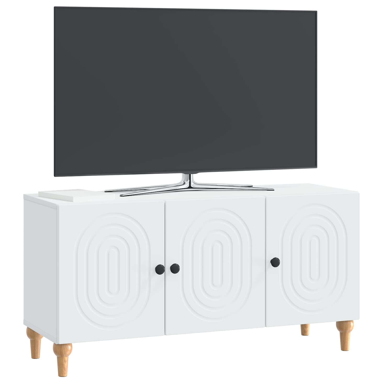 Televizoriaus spintelė Balta 99 x 34,5 x 50 cm Apdirbta mediena