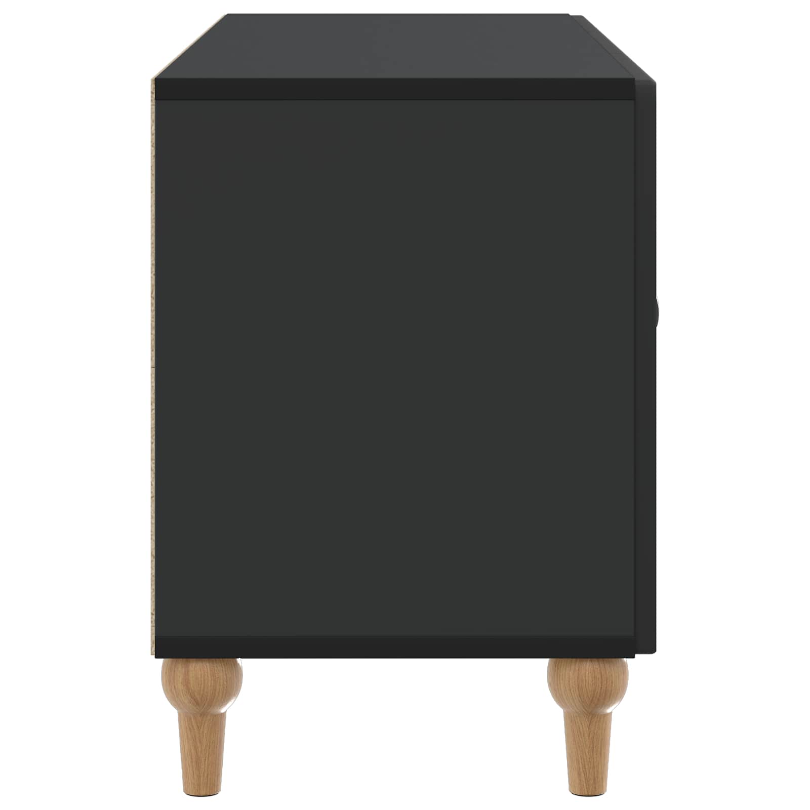 TV skapītis melns 99 x 34,5 x 50 cm apstrādāta koksne