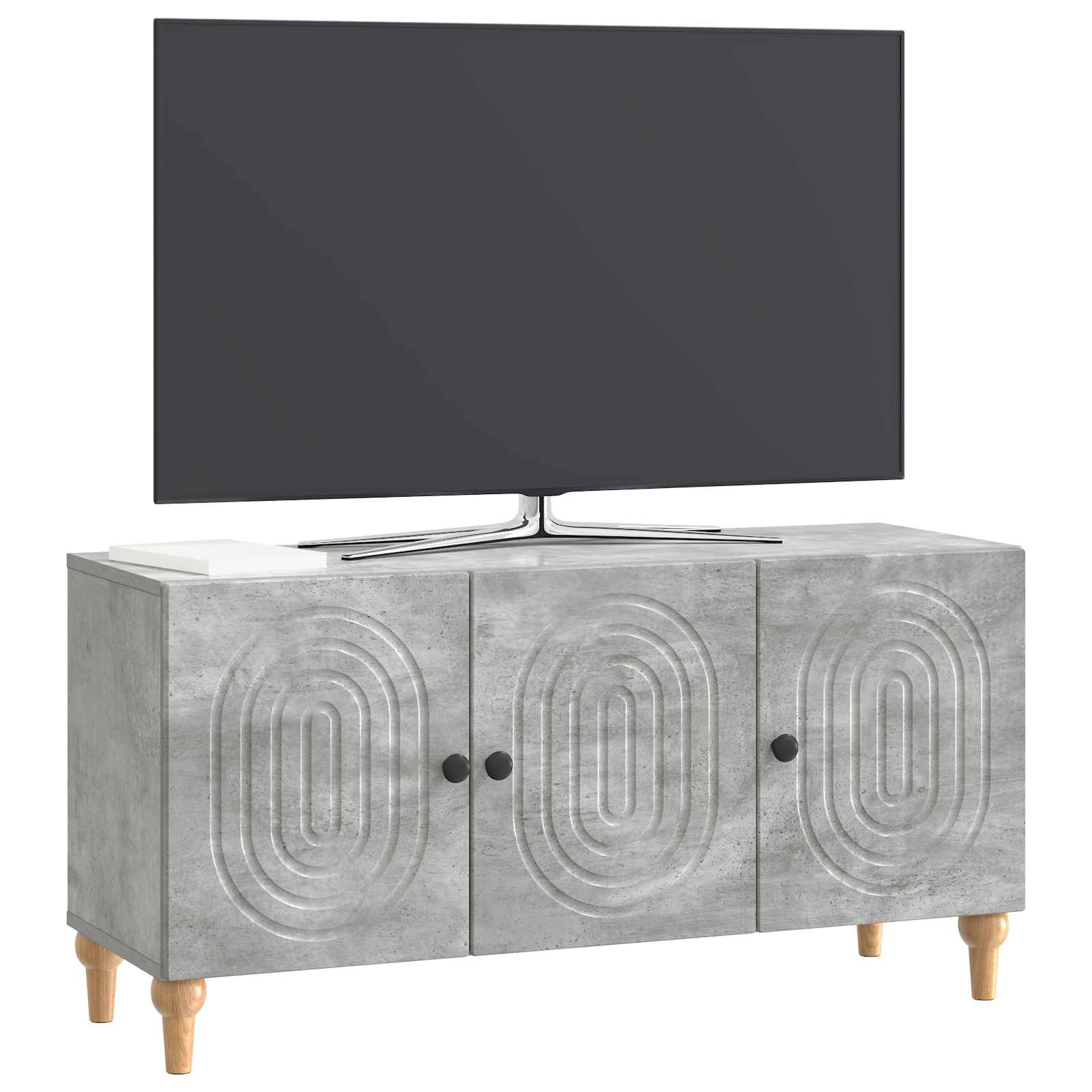 Televizoriaus spintelė Betono pilka 99 x 34,5 x 50 cm