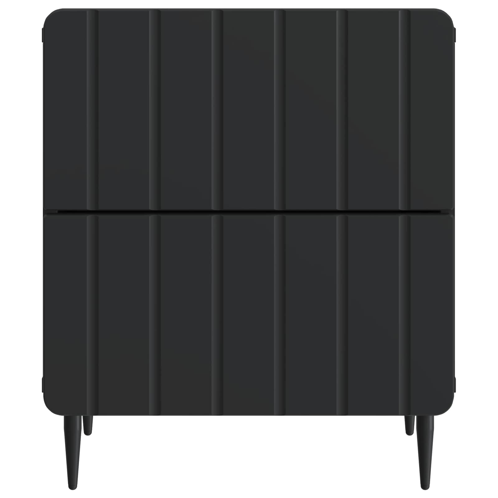 Šalia lovos spintelė Juoda 43 x 34,5 x 49,5 cm Apdirbta mediena
