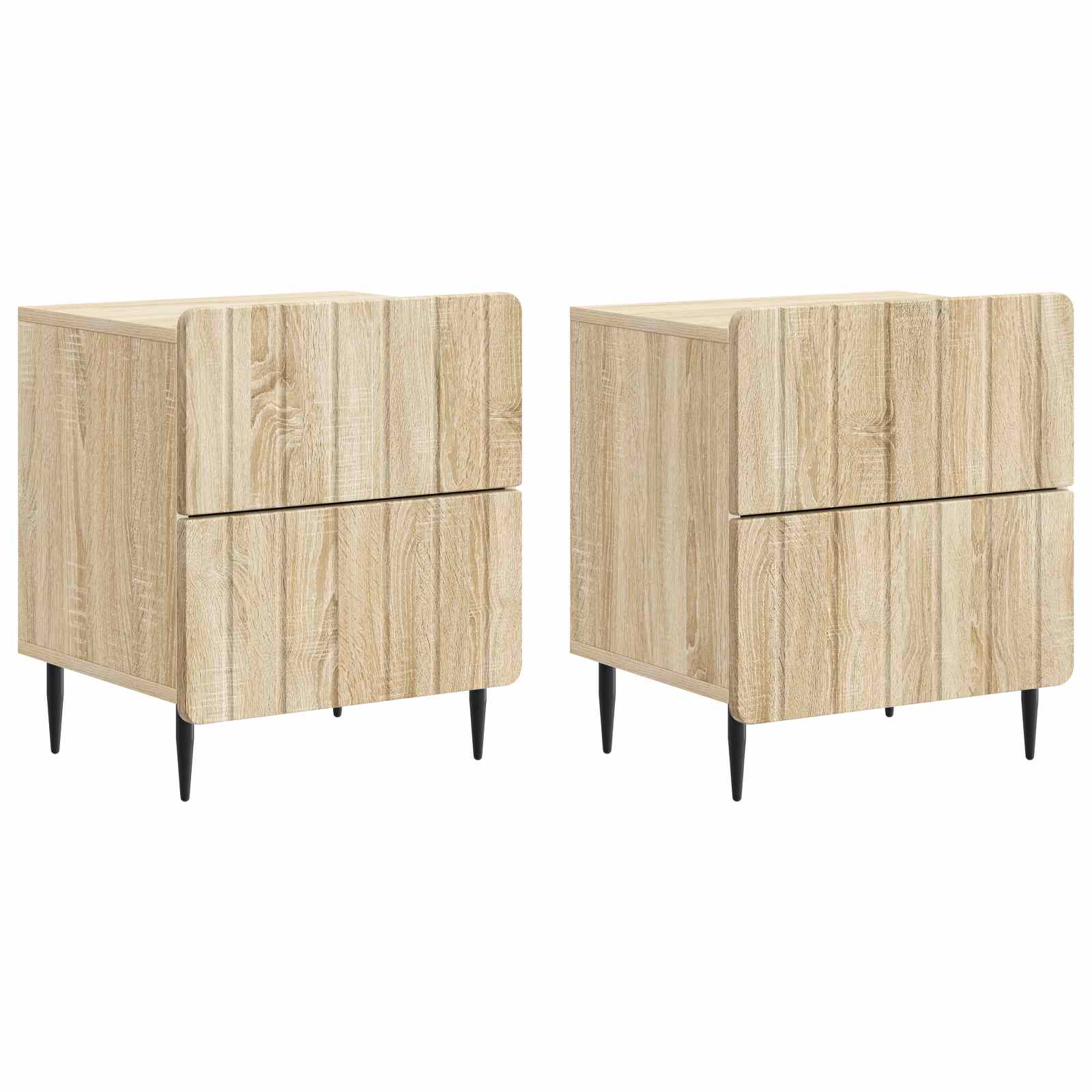 Šalia lovos spintelė 2 pcs Sonoma ąžuolas 43 x 34,5 x 49,5 cm