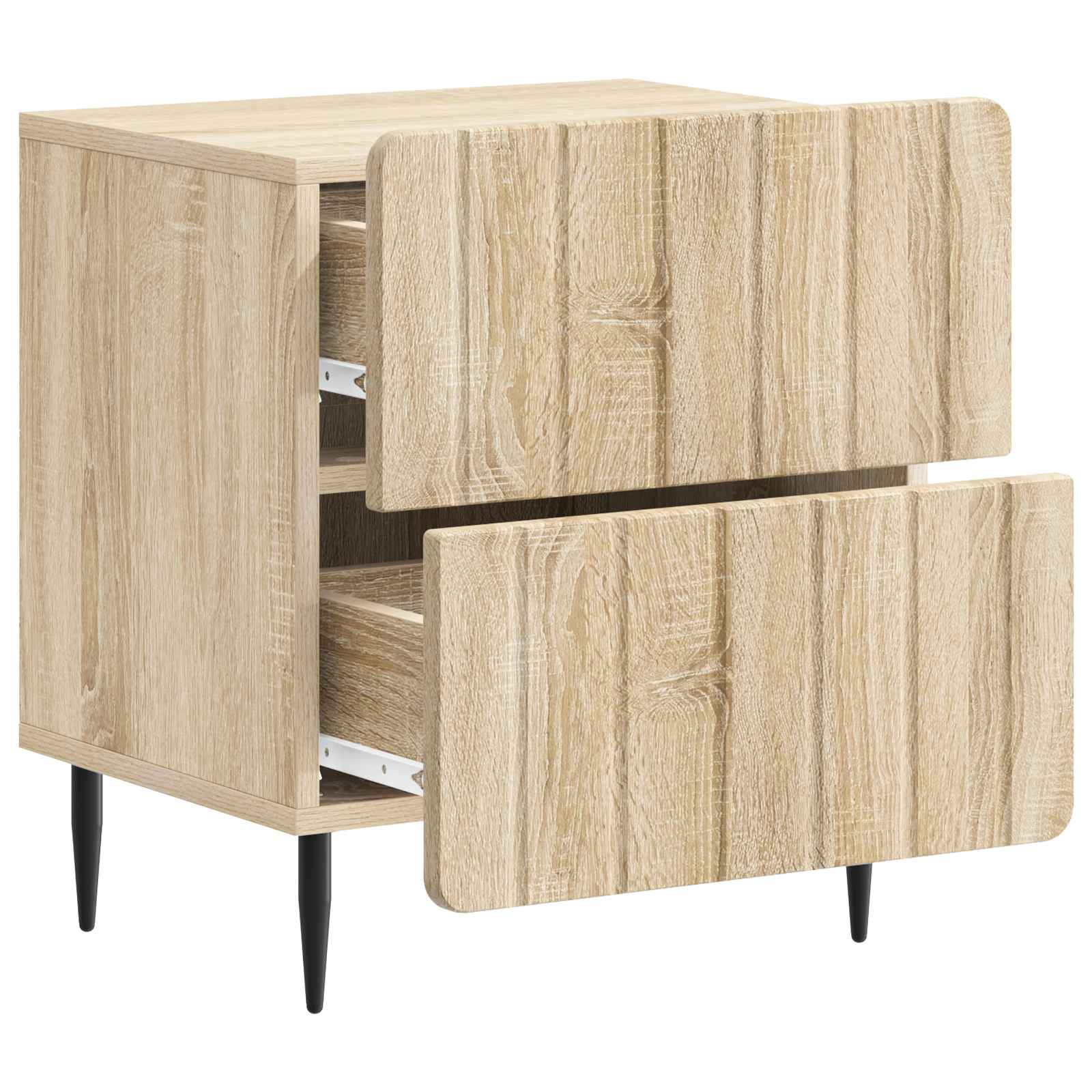 Šalia lovos spintelė 2 pcs Sonoma ąžuolas 43 x 34,5 x 49,5 cm