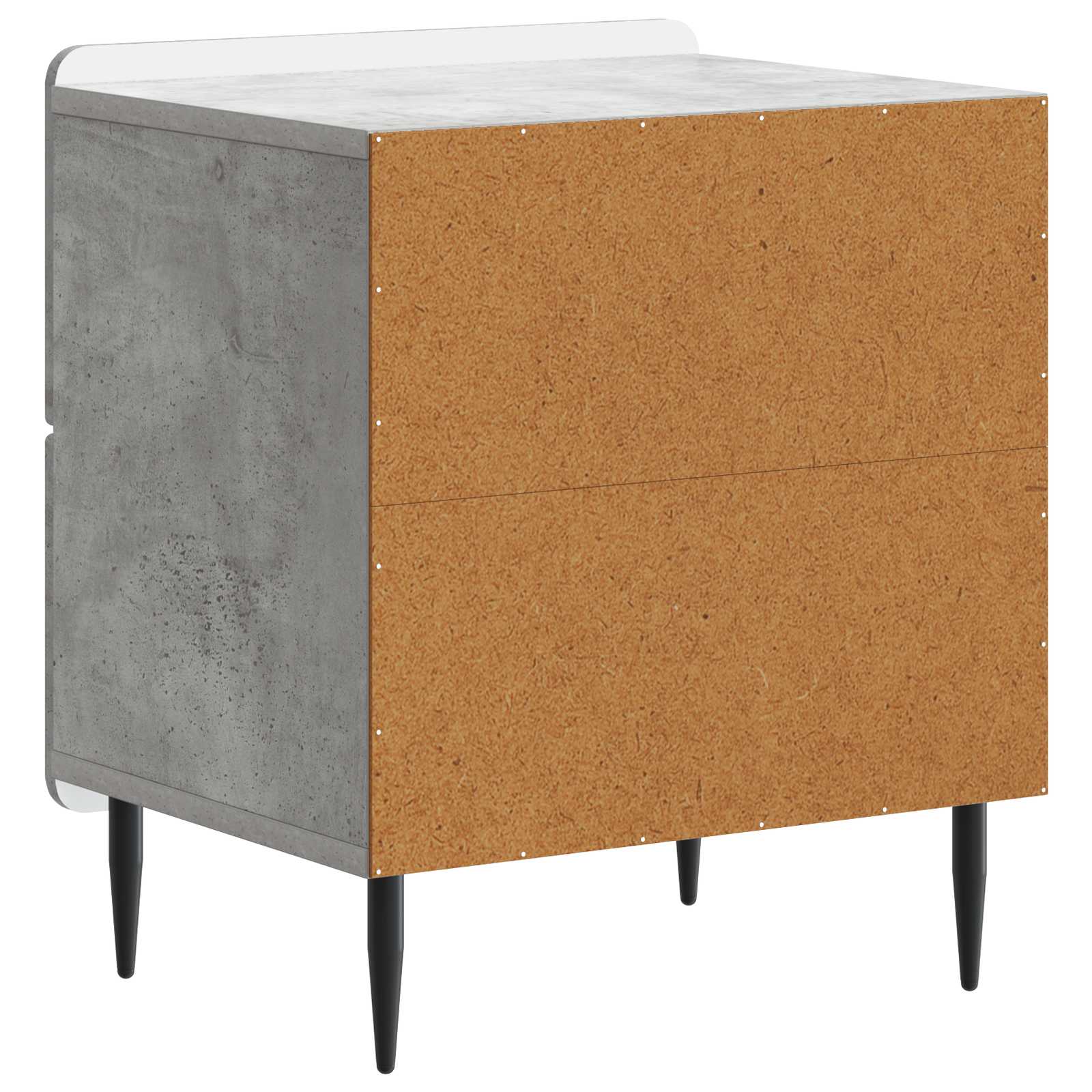 Šalia lovos spintelė 2 pcs Betono pilka 43 x 34,5 x 49,5 cm
