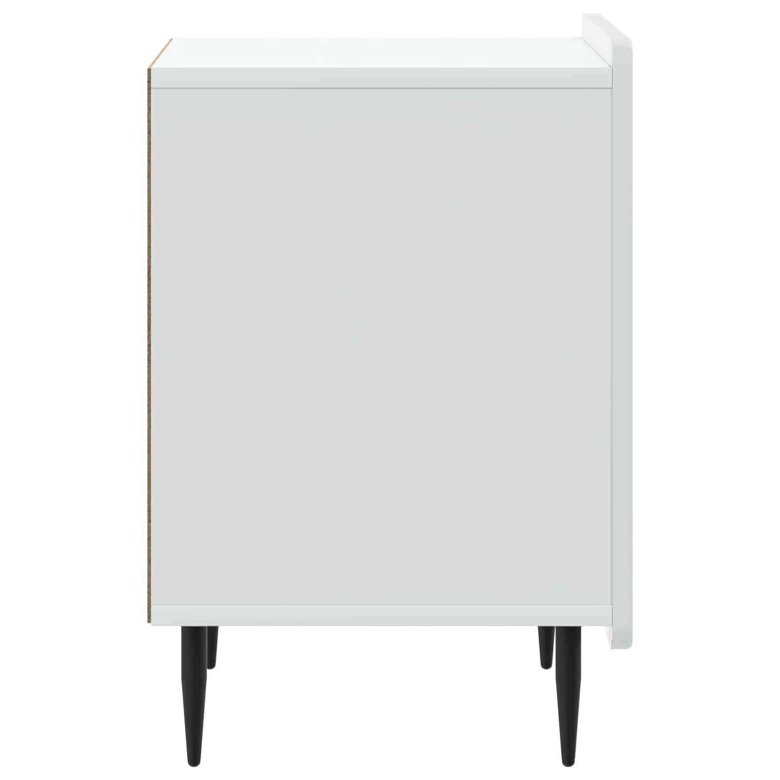 Šalia lovos spintelė 2 pcs Balta 43 x 34,5 x 52 cm