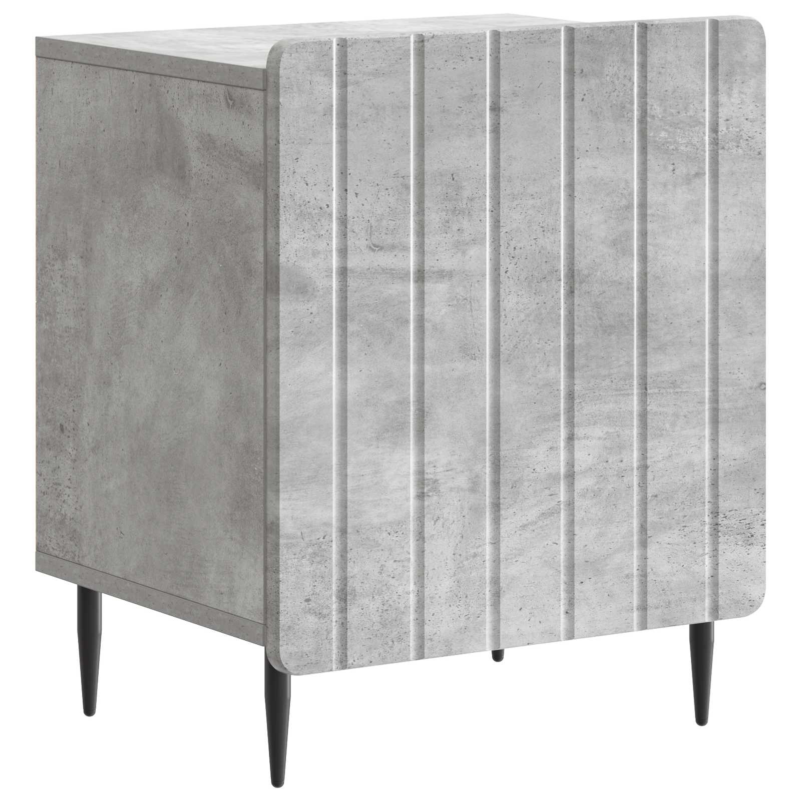 Šalia lovos spintelė 2 pcs Betono pilka 43 x 34,5 x 52 cm