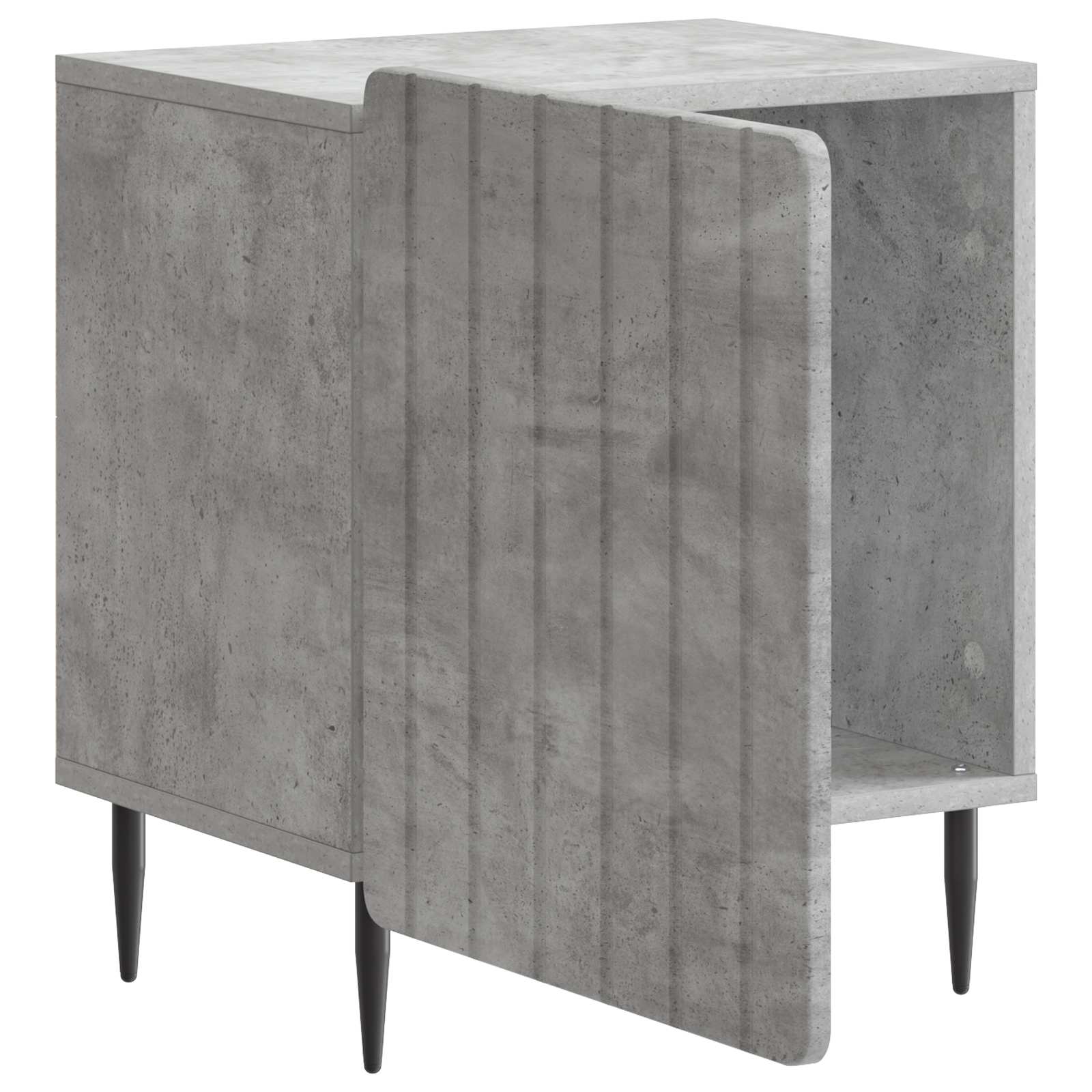 Šalia lovos spintelė 2 pcs Betono pilka 43 x 34,5 x 52 cm
