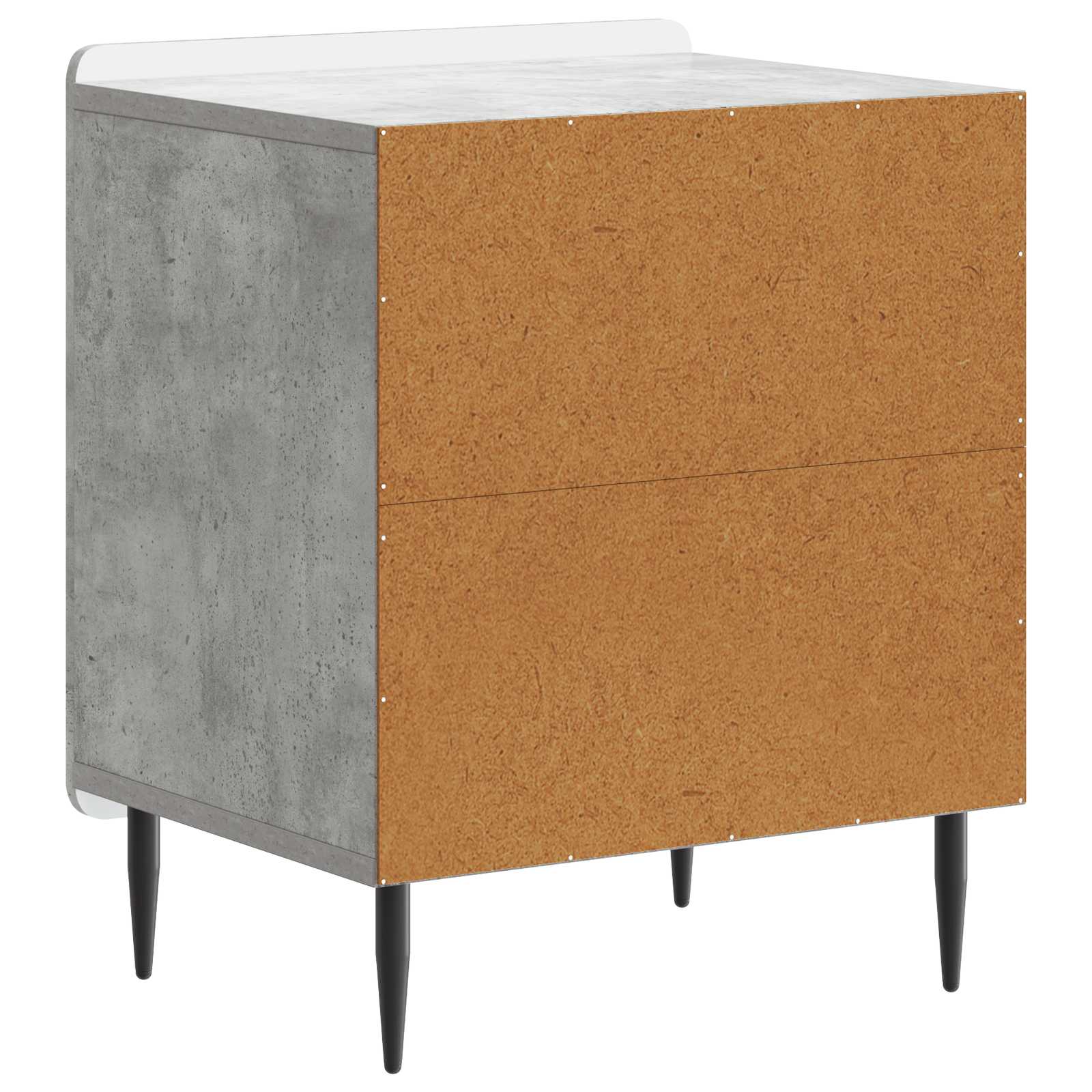 Šalia lovos spintelė 2 pcs Betono pilka 43 x 34,5 x 52 cm