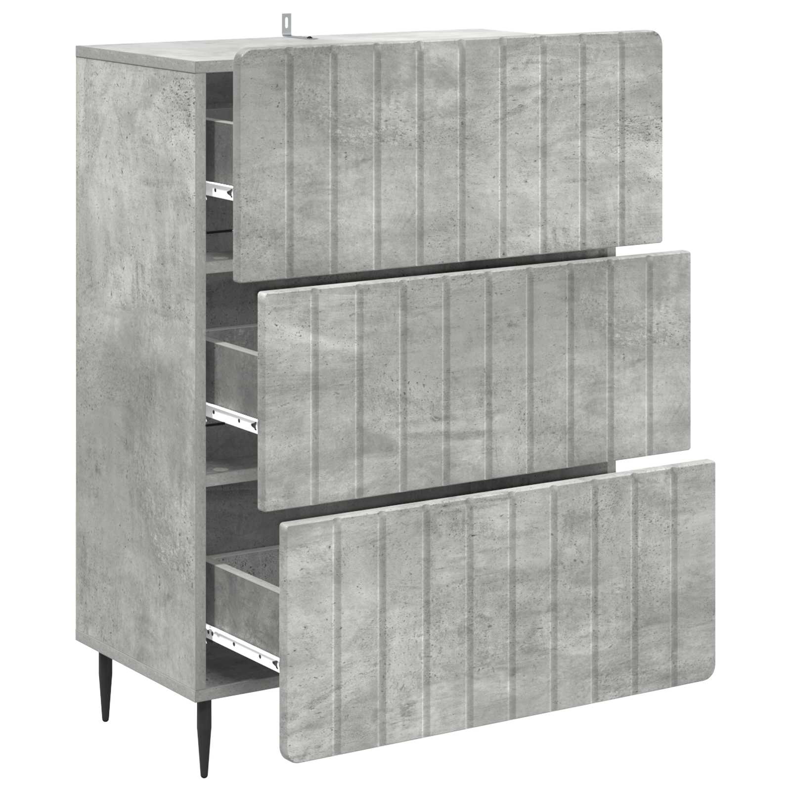 Stalčių spintelė Betono pilka 66 x 34,5 x 92 cm