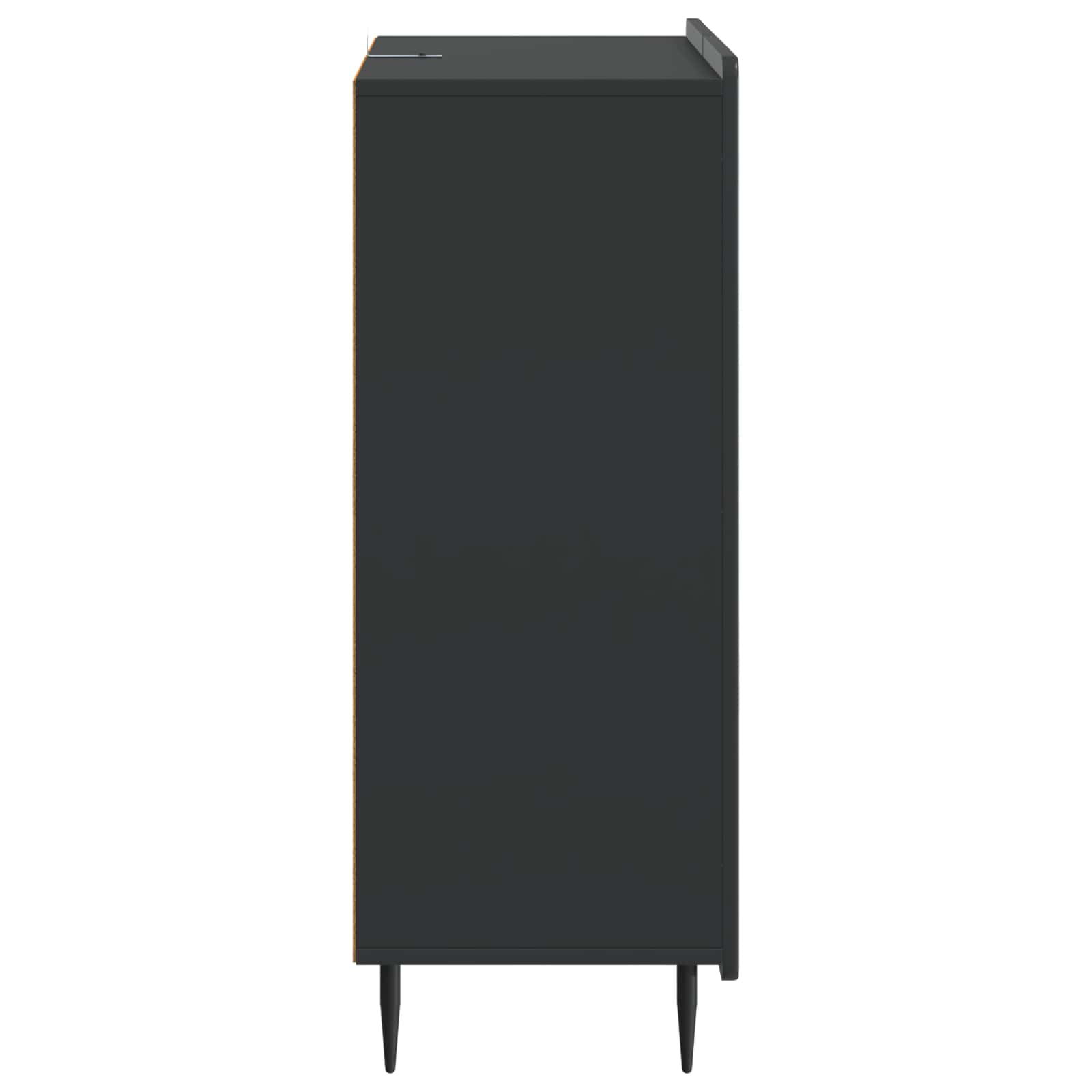 Kumode ar atvilktnēm Melna 66 x 34,5 x 91,5 cm Apstrādāta koksne