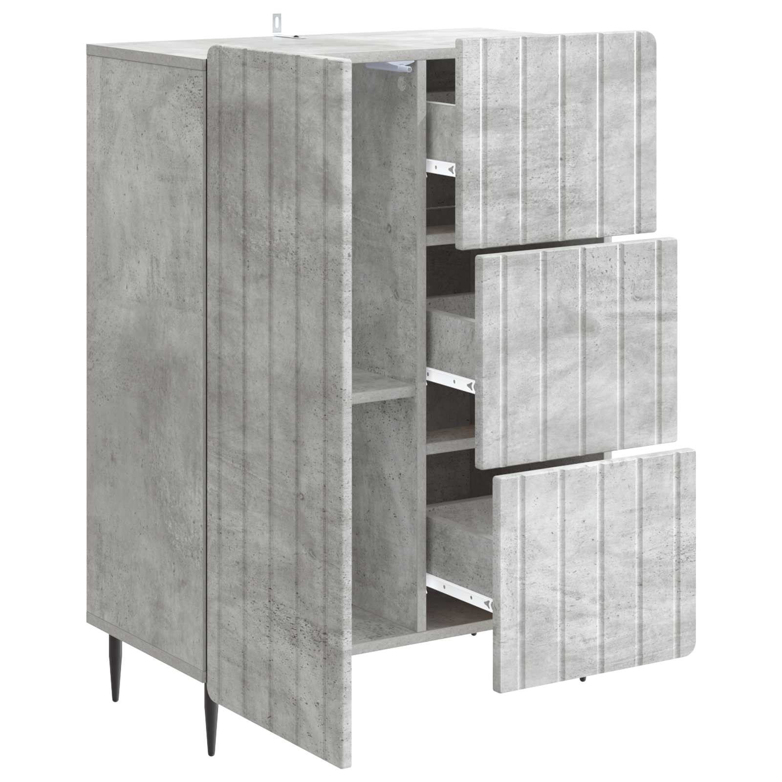 Kabalas Betono pilka 66 x 34,5 x 91,5 cm Apdirbta mediena