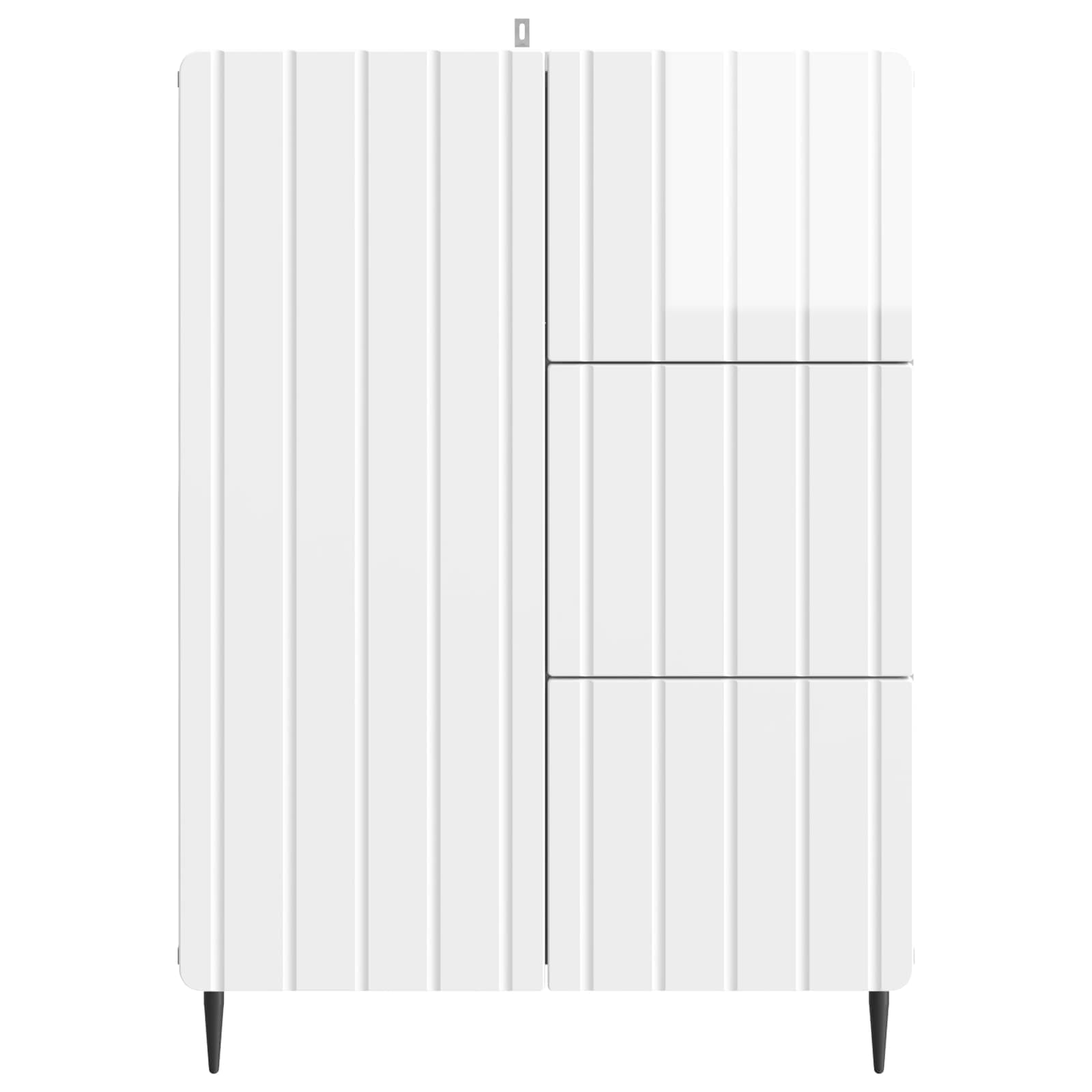 Kabalas Itin blizgi balta 66 x 34,5 x 91,5 cm Apdirbta mediena