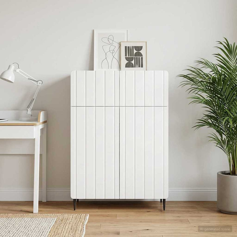 Kabalas su stalčių Balta 66 x 34,5 x 92 cm Apdirbta mediena