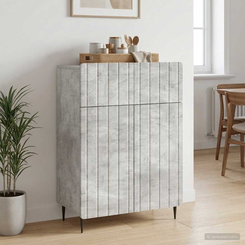 Kabalas Betono pilka 66 x 34,5 x 92 cm Apdirbta mediena