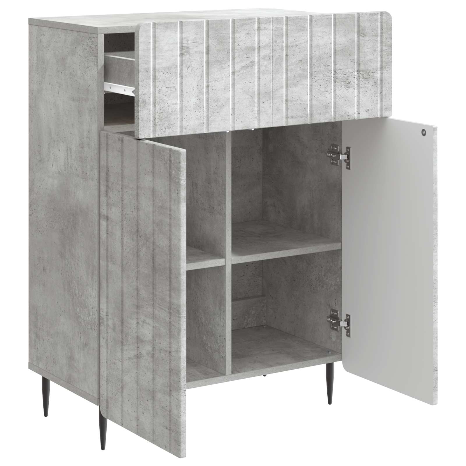Kabalas Betono pilka 66 x 34,5 x 92 cm Apdirbta mediena