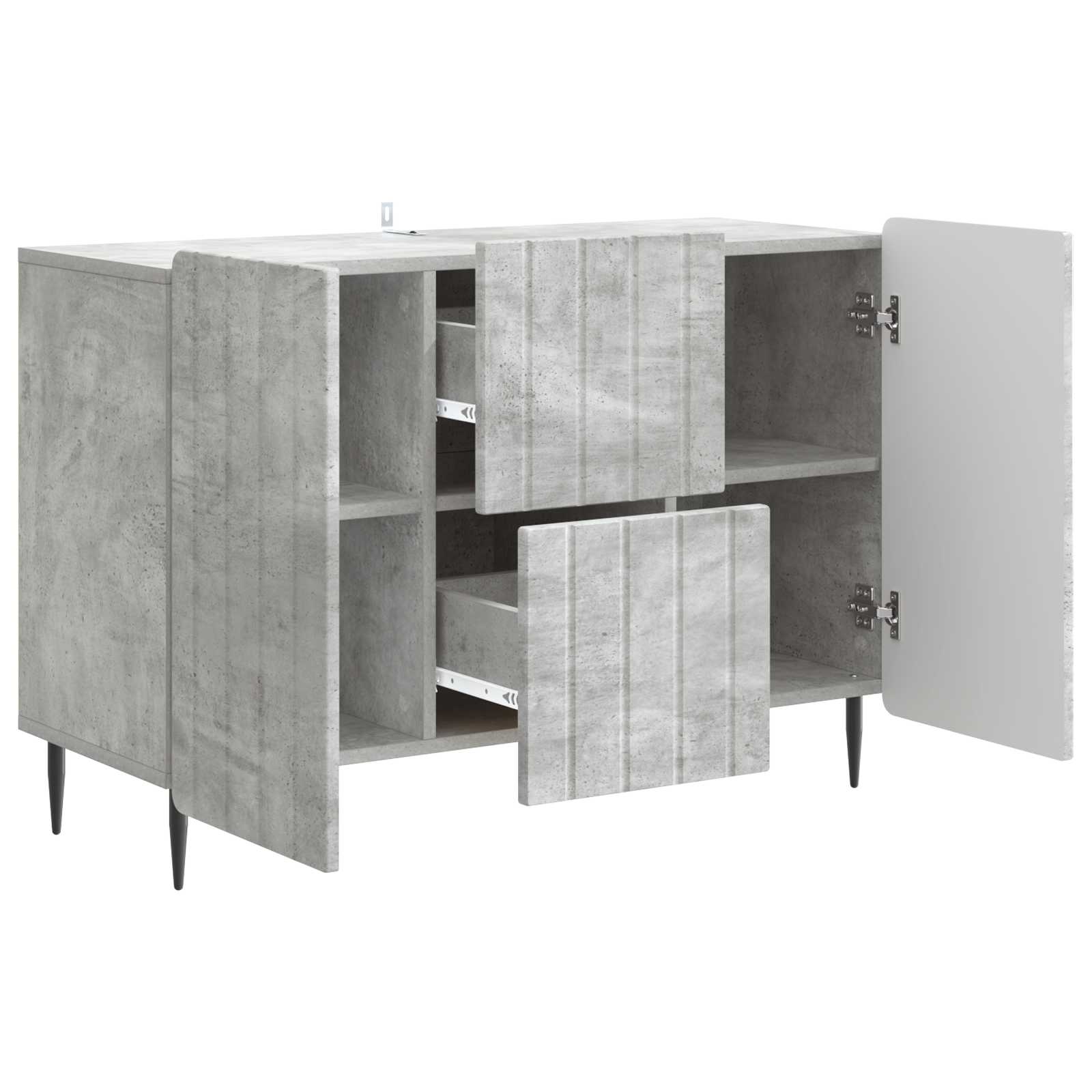 Kabalas Betona pelēks 89 x 34,5 x 62 cm Apstrādāta koksne