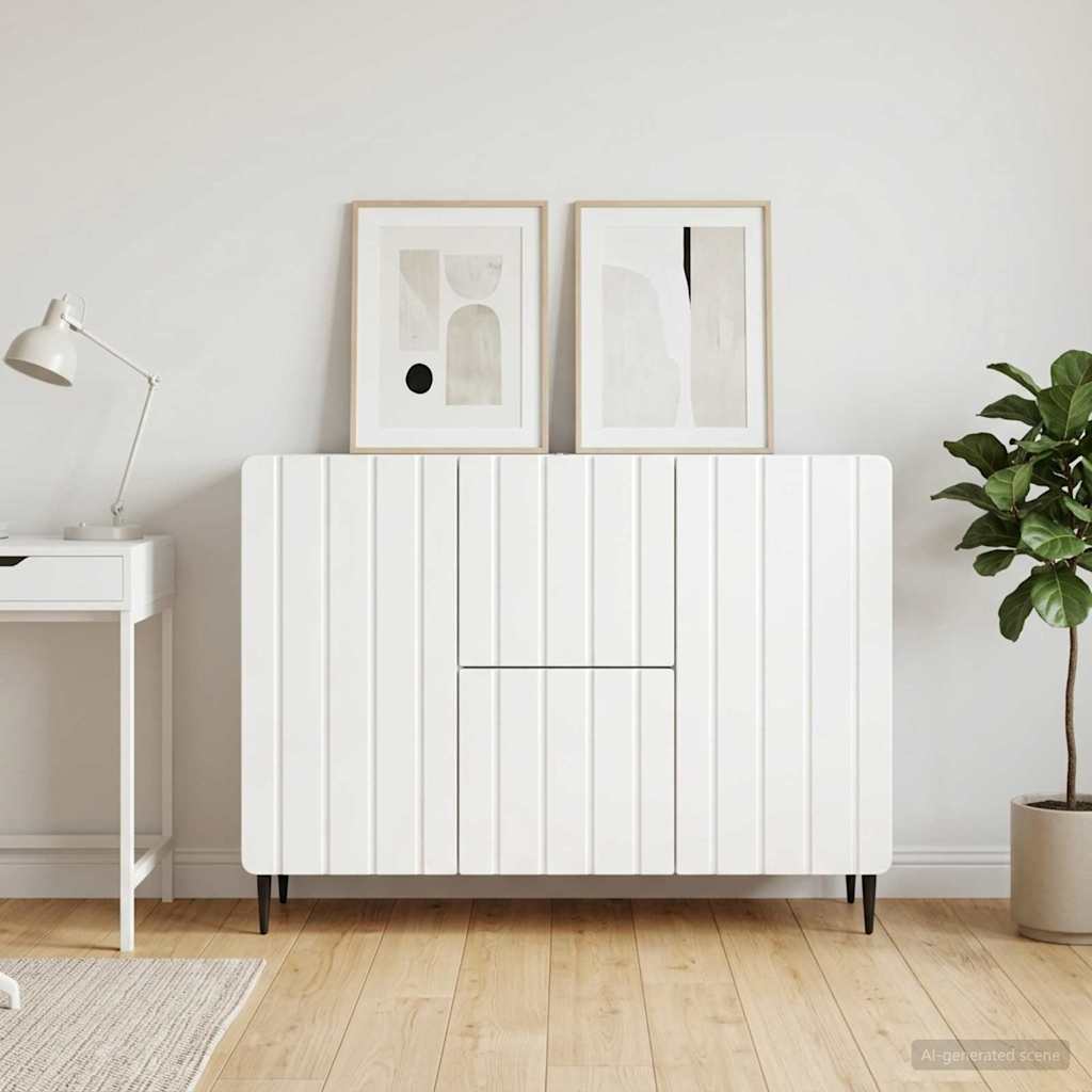Kabalas Itin blizgi balta 89 x 34,5 x 62 cm Apdirbta mediena
