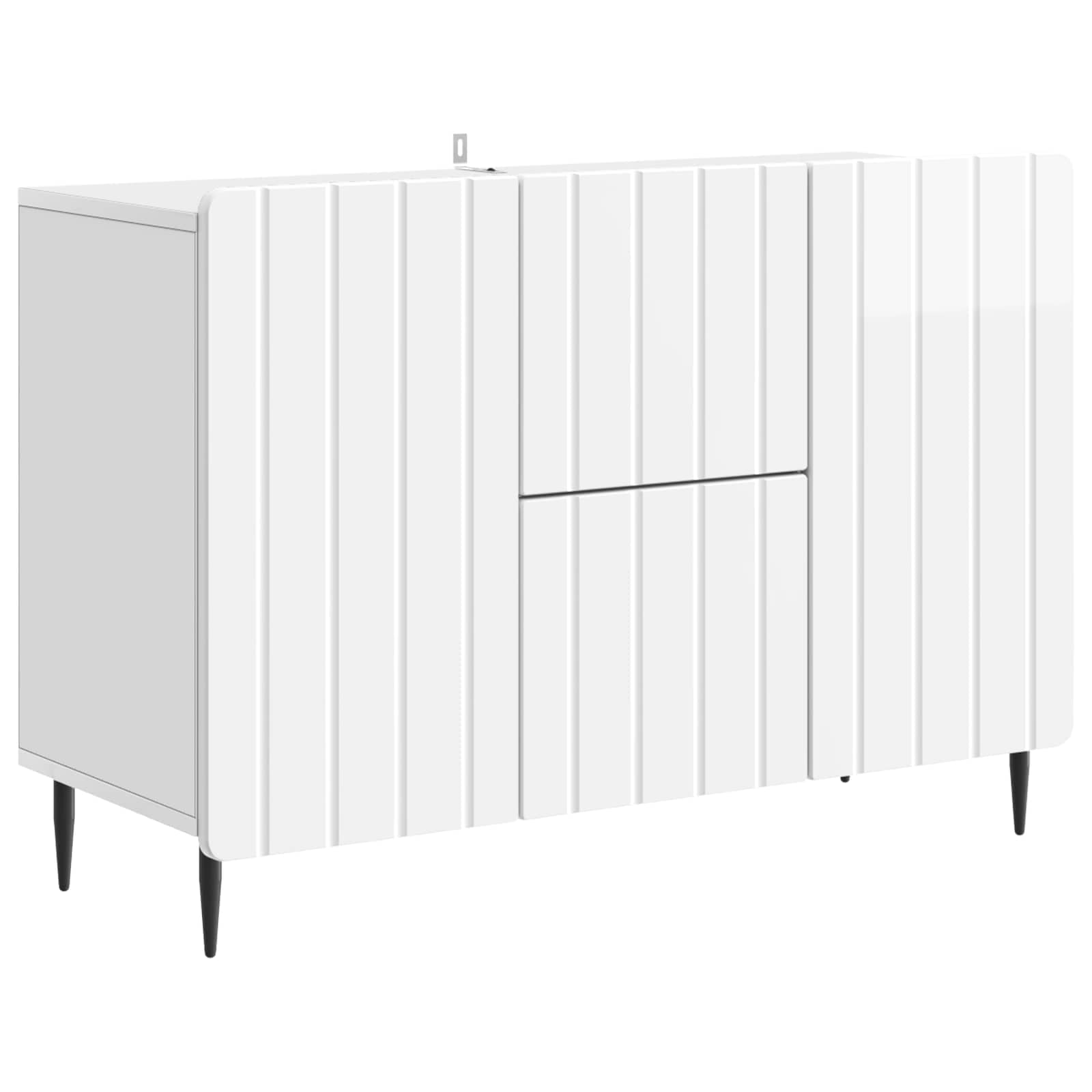 Kabalas Itin blizgi balta 89 x 34,5 x 62 cm Apdirbta mediena
