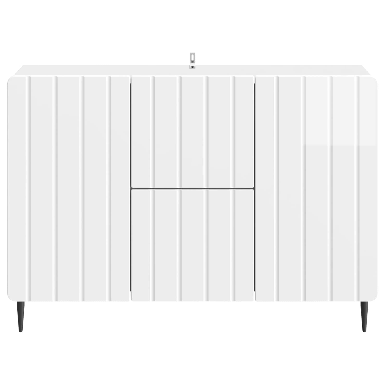 Kabalas Itin blizgi balta 89 x 34,5 x 62 cm Apdirbta mediena