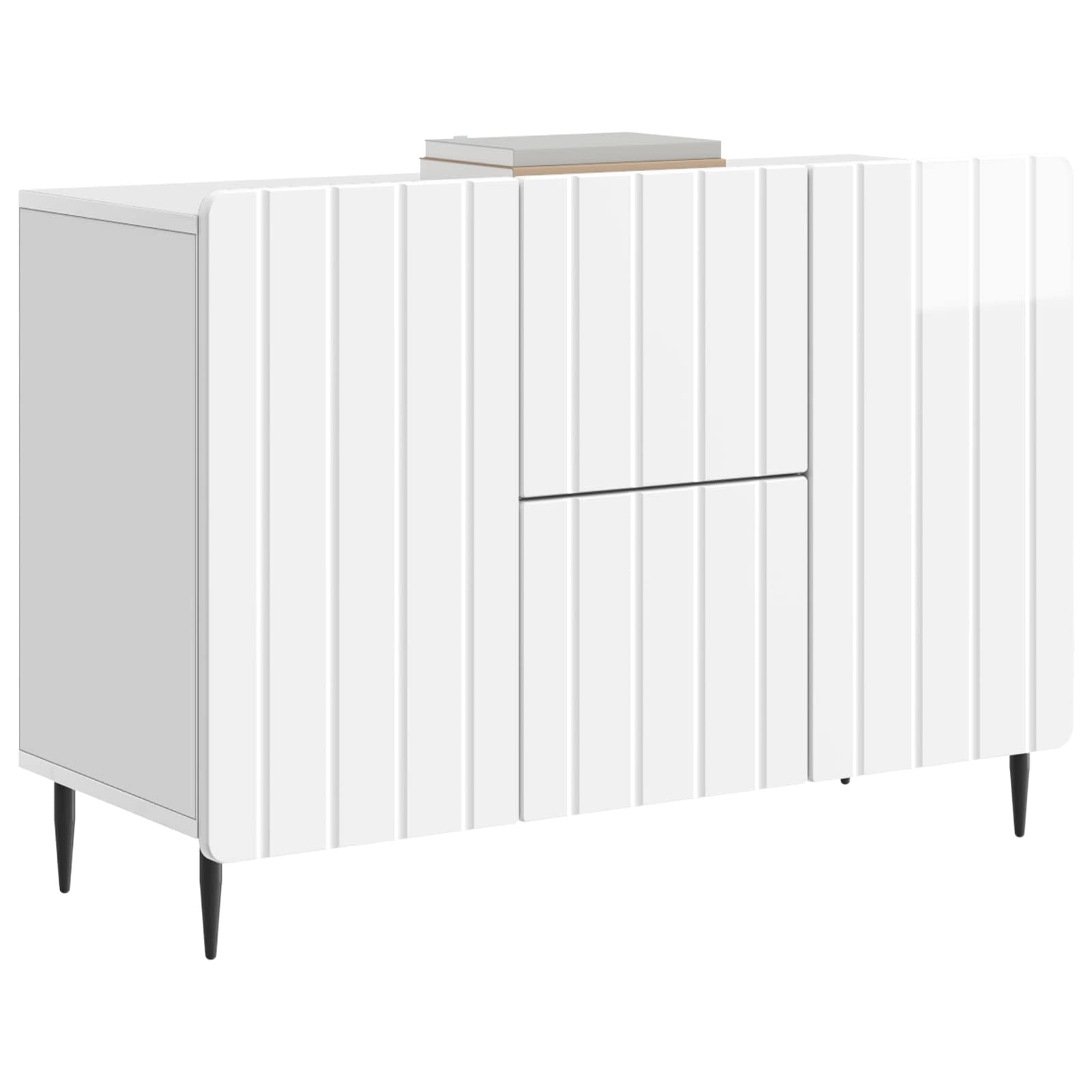 Kabalas Itin blizgi balta 89 x 34,5 x 62 cm Apdirbta mediena