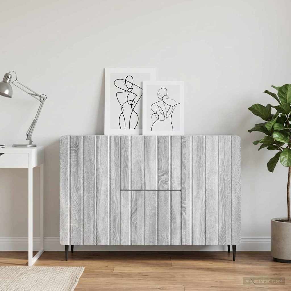 Kabalas pelēkā ozola sonoma 89 x 34,5 x 62 cm Apstrādāta koksne