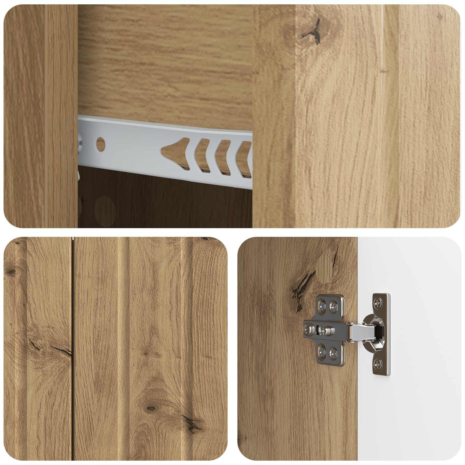 Kumode Artisano ozolkoka 89 x 34,5 x 62 cm Inženierijas koksne