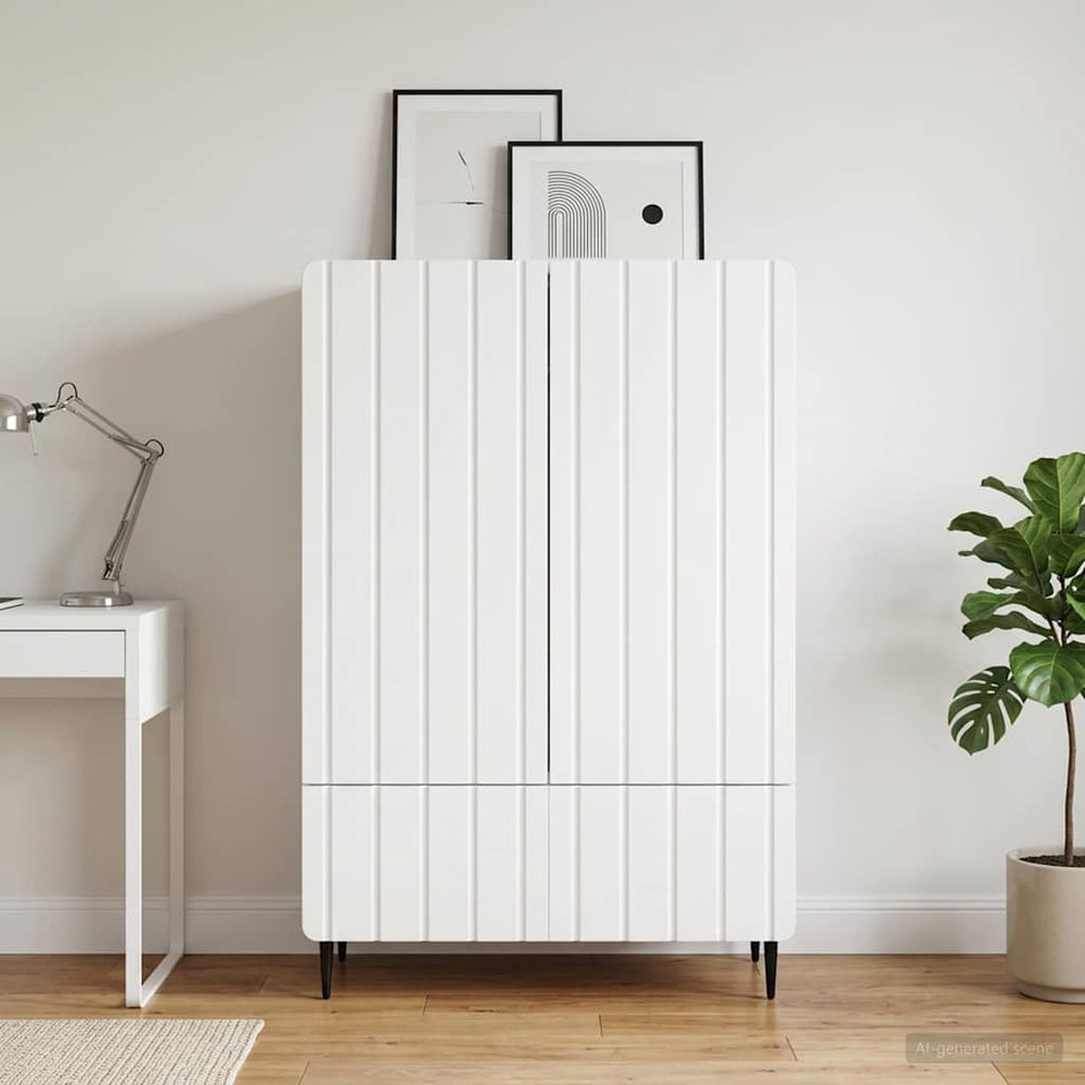 Kabalas su stalčių Balta 66 x 34,5 x 97 cm Apdirbta mediena
