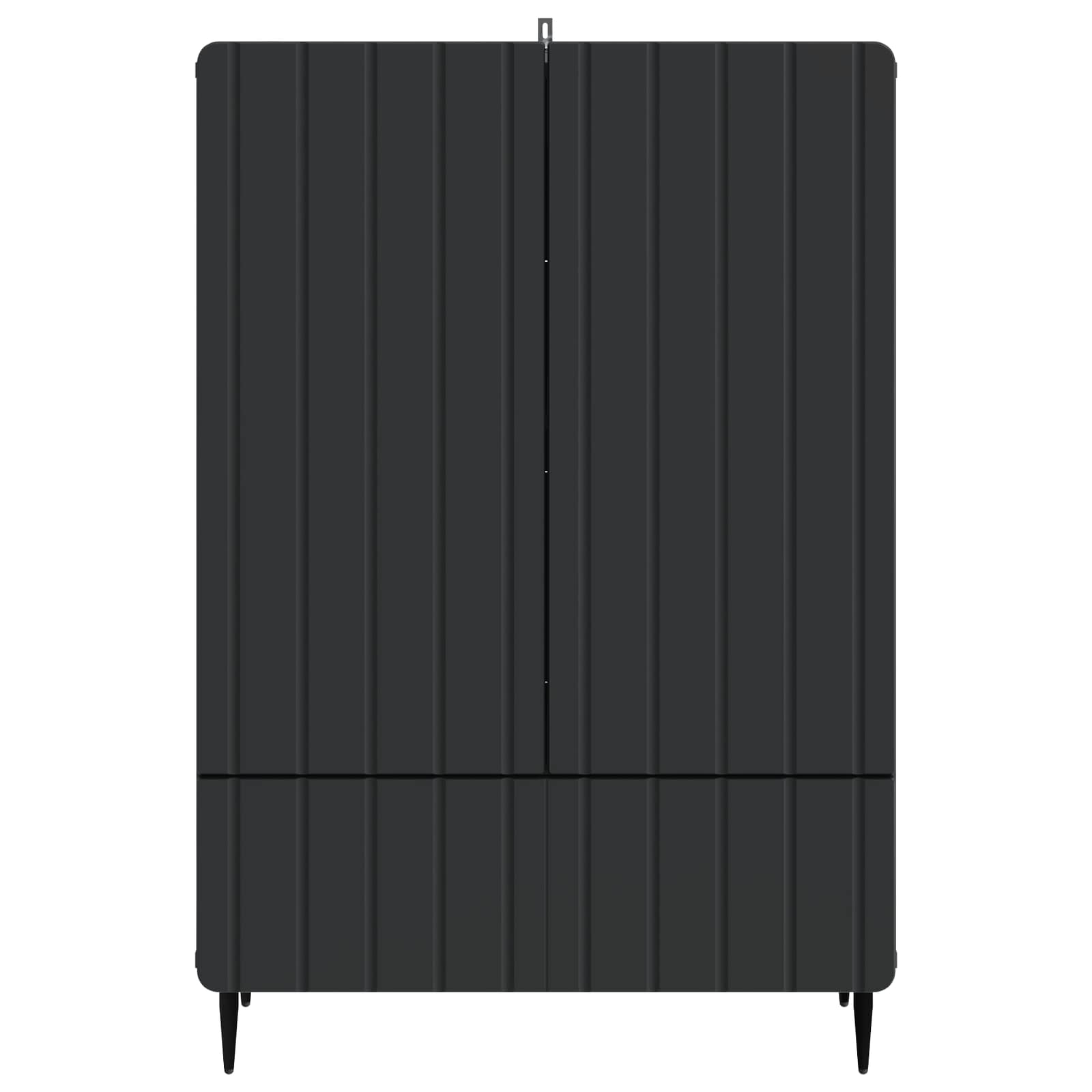 Kabalas su stalčių Juoda 66 x 34,5 x 97 cm Apdirbta mediena