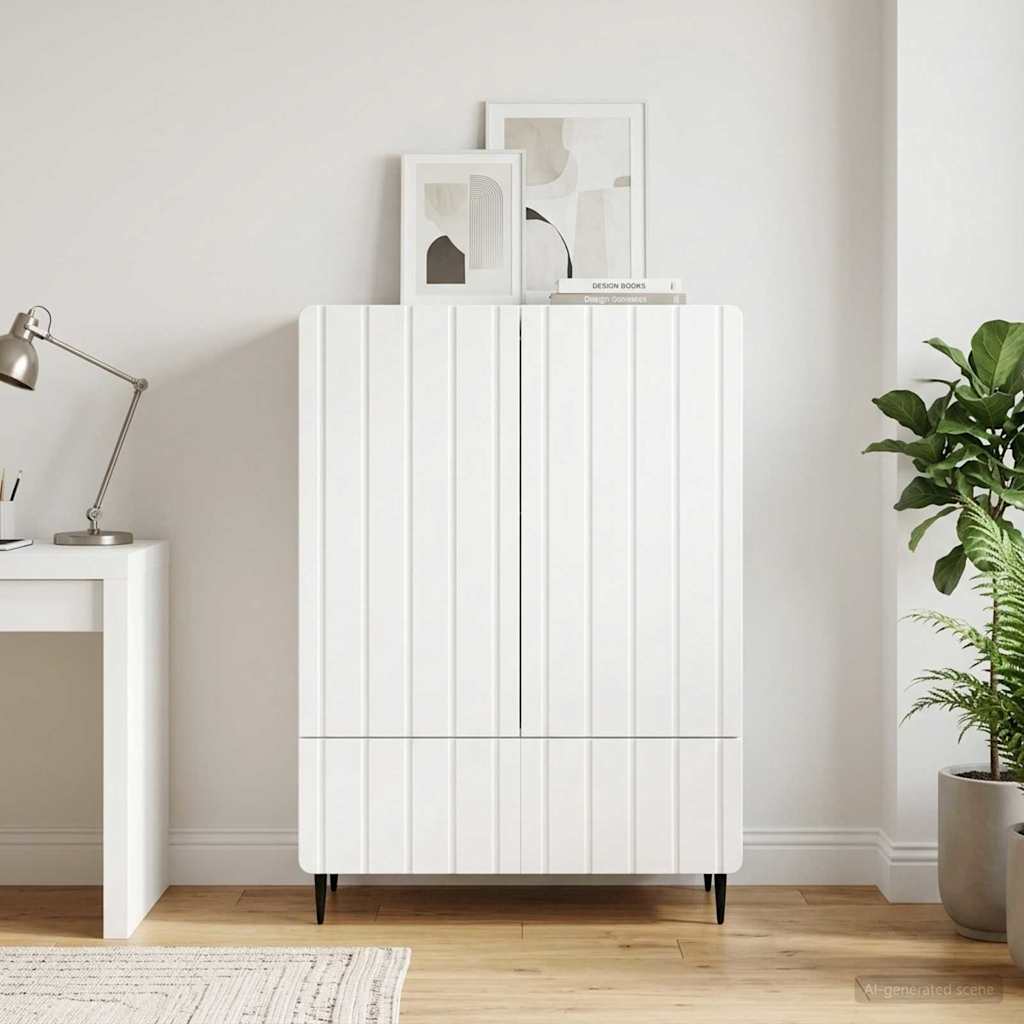 Kabalas Itin blizgi balta 66 x 34,5 x 97 cm Apdirbta mediena