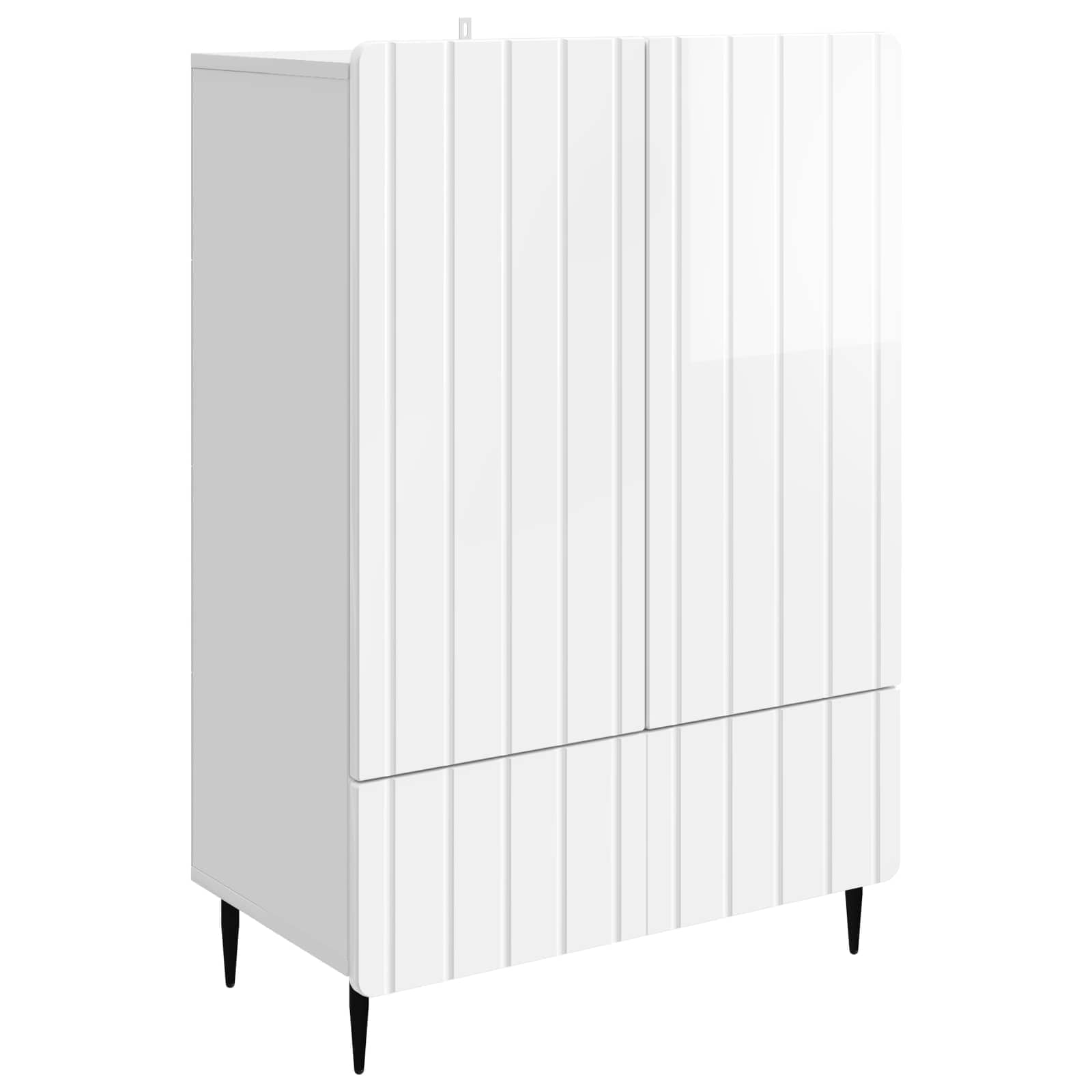 Kabalas Itin blizgi balta 66 x 34,5 x 97 cm Apdirbta mediena