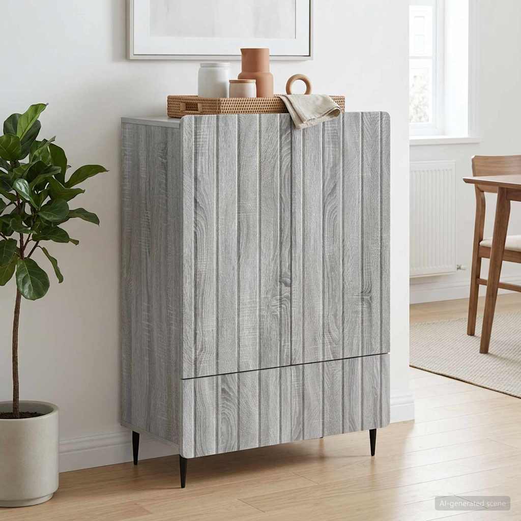 Kabalas Pilka sonoma ąžuolo 66 x 34,5 x 97 cm Apdirbta mediena