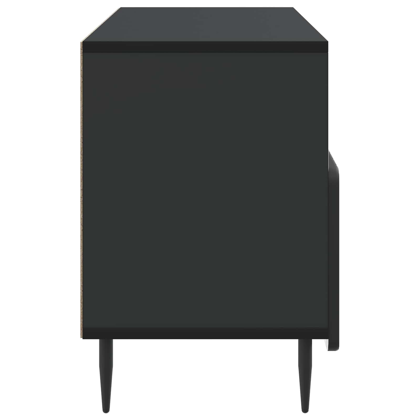 Televizora skapītis ar atvilktni, melns 102 x 34,5 x 50 cm