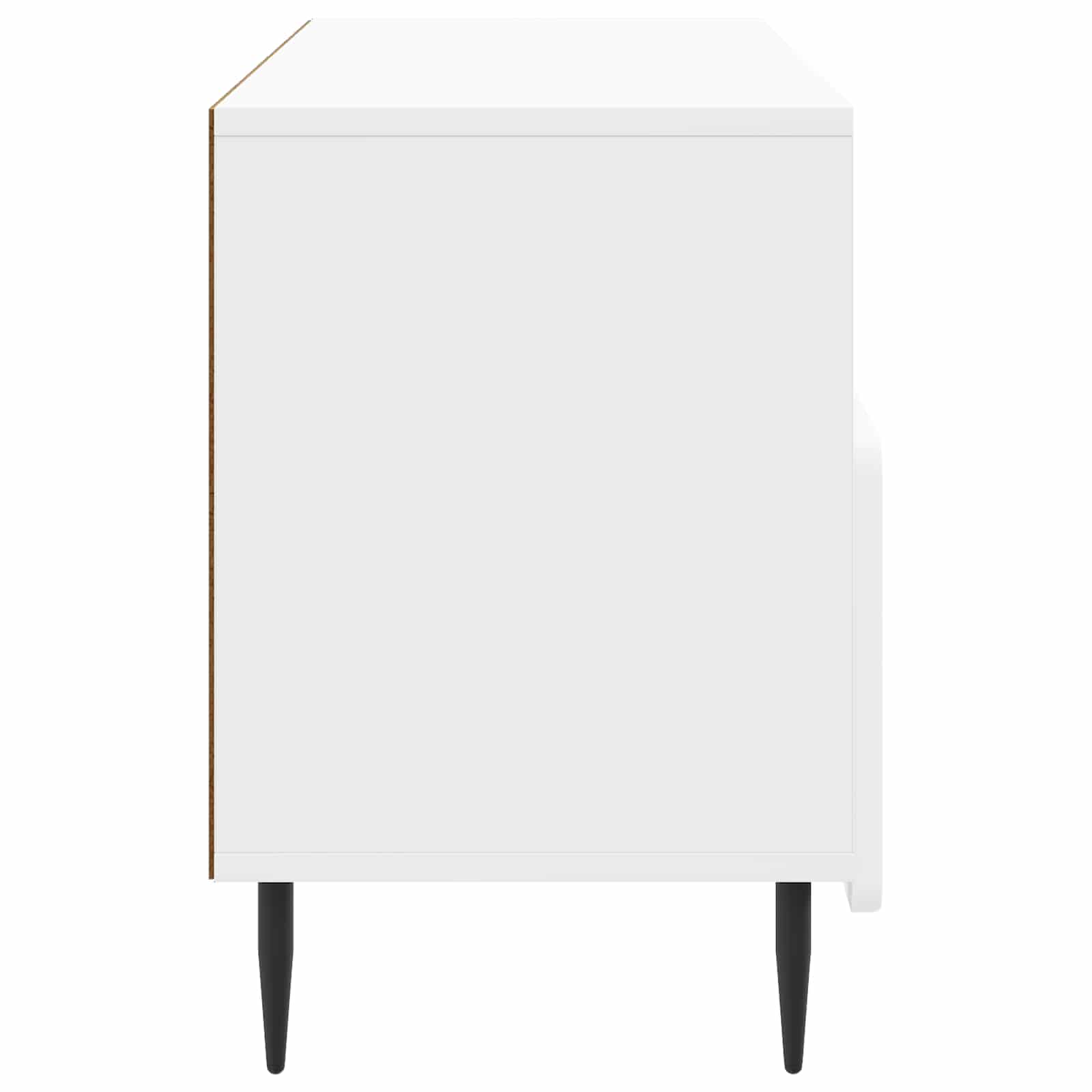 TV skapītis, īpaši spīdīgs, balts, 102 x 34,5 x 50 cm