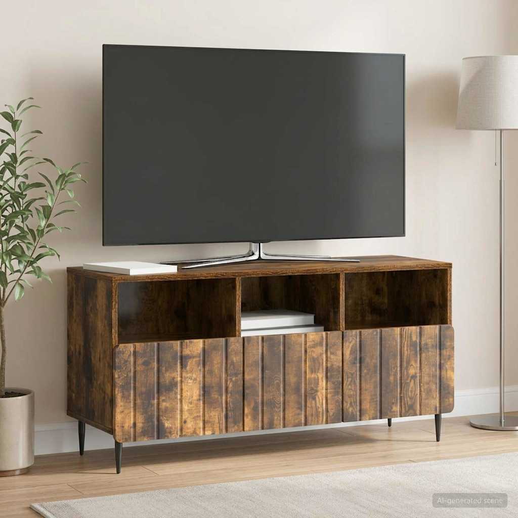 TV skapītis dūmu krāsas ozols 102 x 34,5 x 50 cm