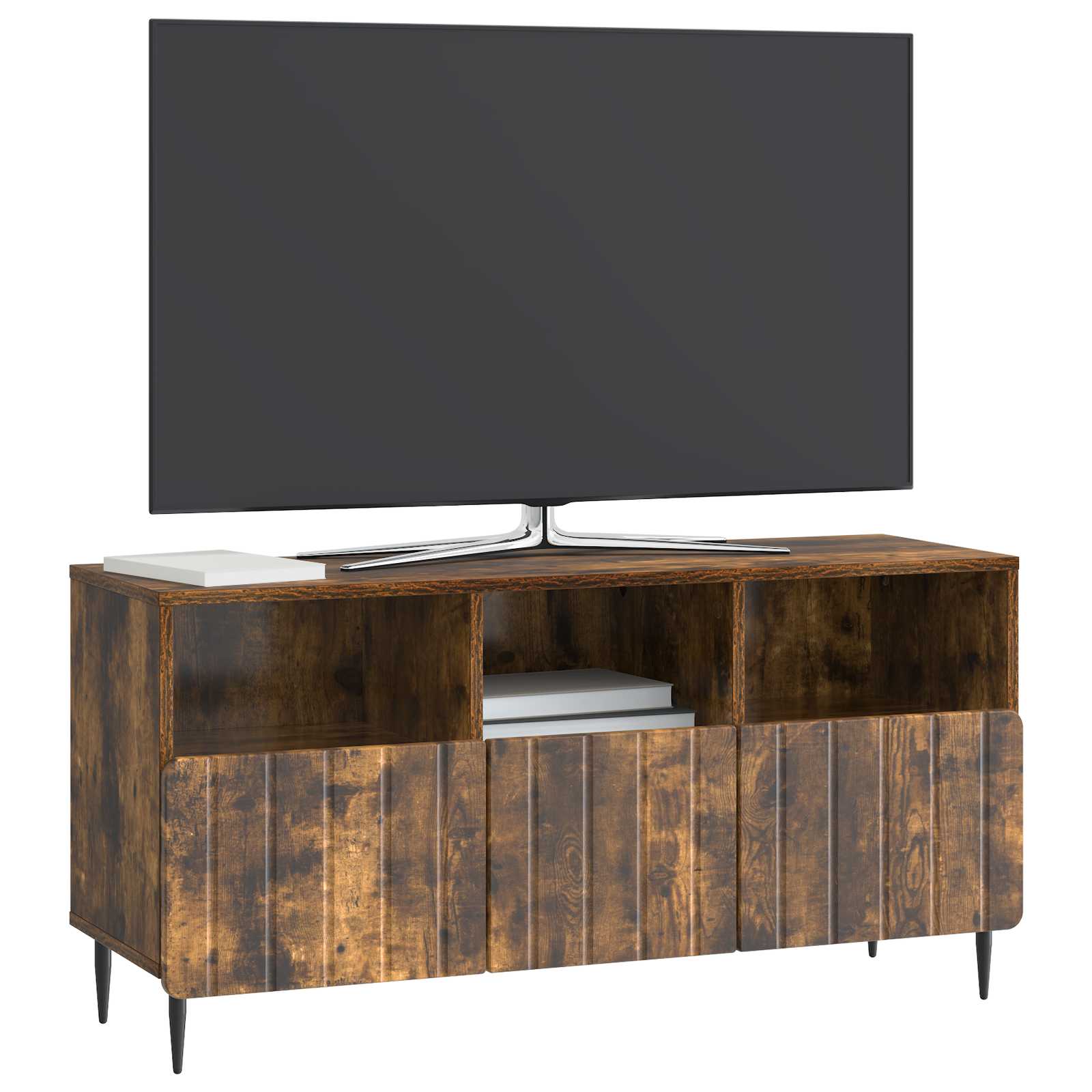 TV skapītis dūmu krāsas ozols 102 x 34,5 x 50 cm