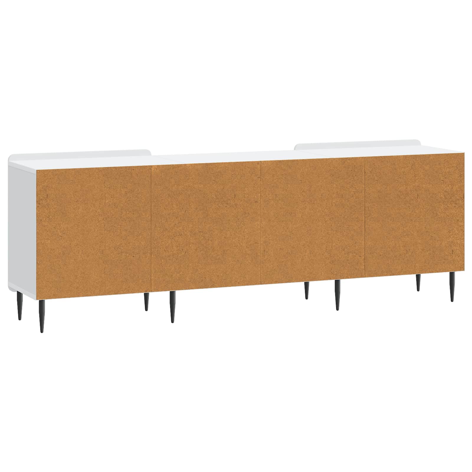 TV skapītis Balts 150x31x52 cm Apstrādāta koksne