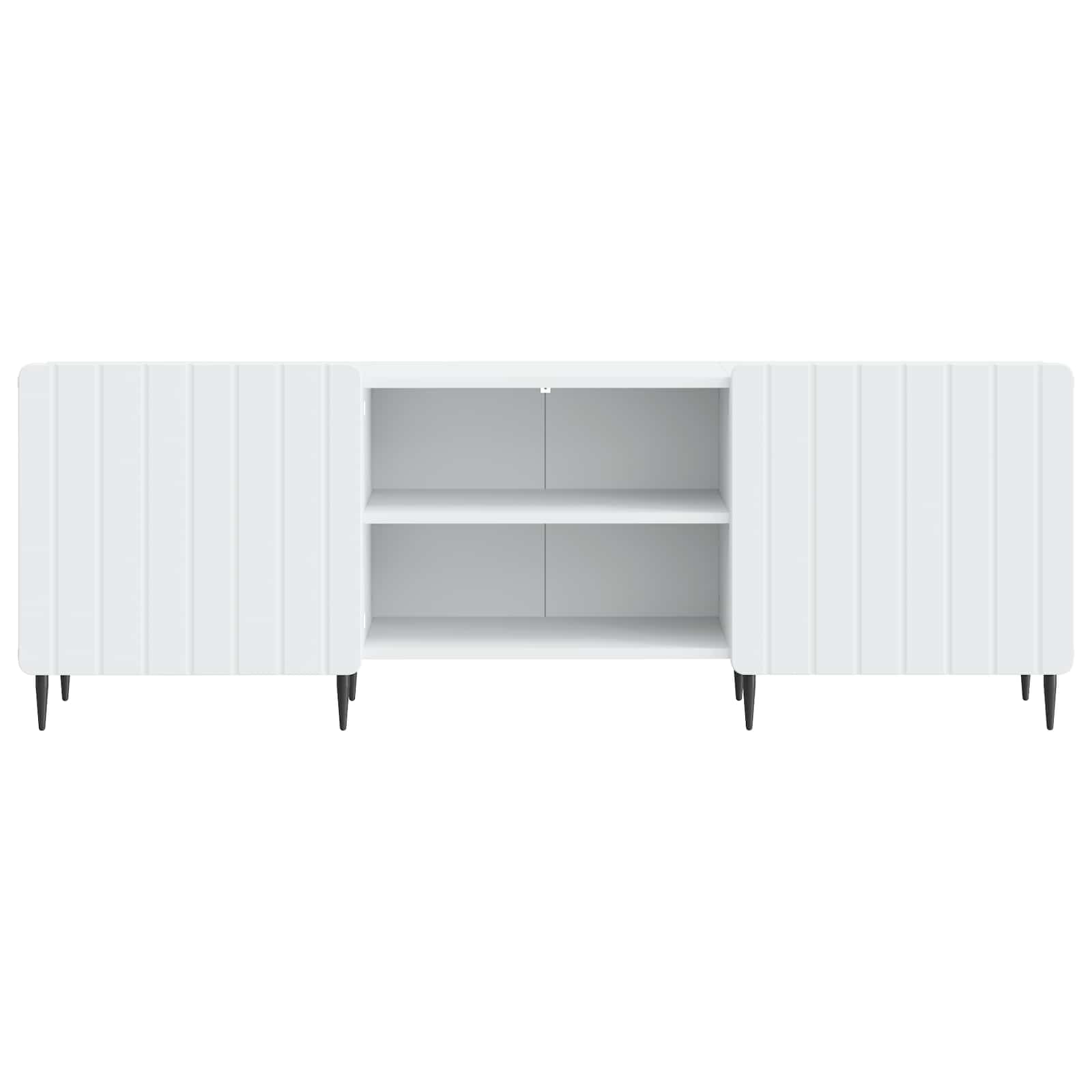 TV skapītis Balts 150x31x52 cm Apstrādāta koksne